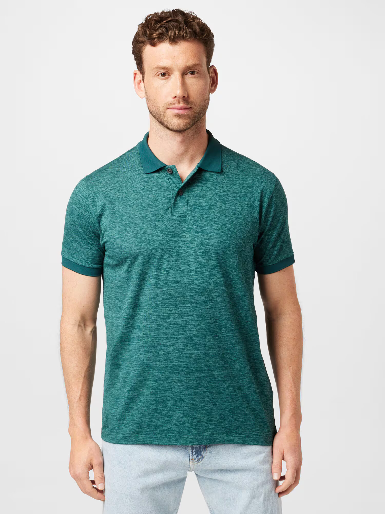 Abercrombie & Fitch Tricou verde petrol - Pled.ro