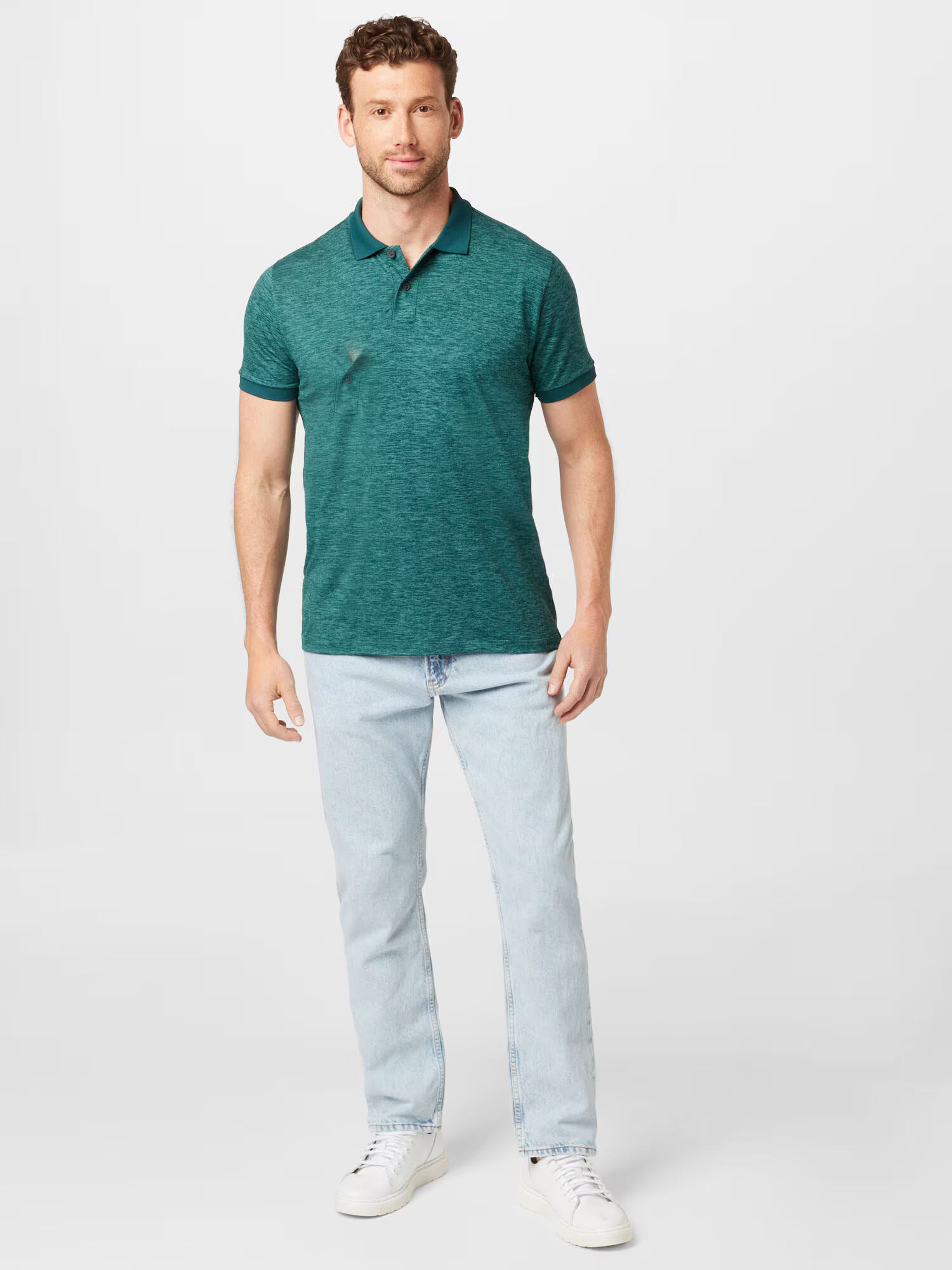 Abercrombie & Fitch Tricou verde petrol - Pled.ro