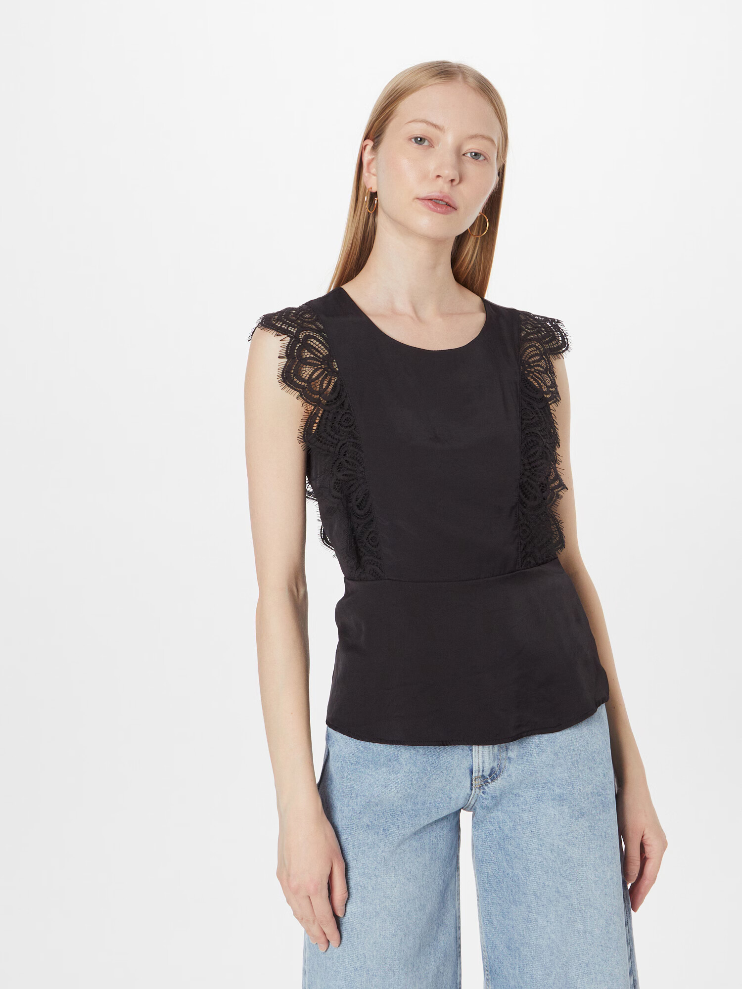 ABOUT YOU Tricou 'Pearl' negru - Pled.ro