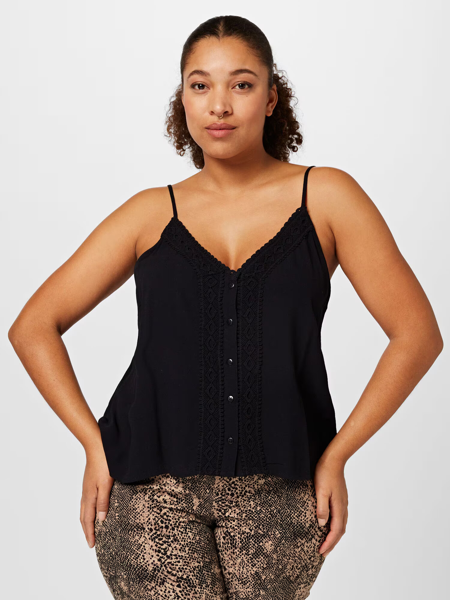 ABOUT YOU Curvy Top 'Lexa' negru - Pled.ro