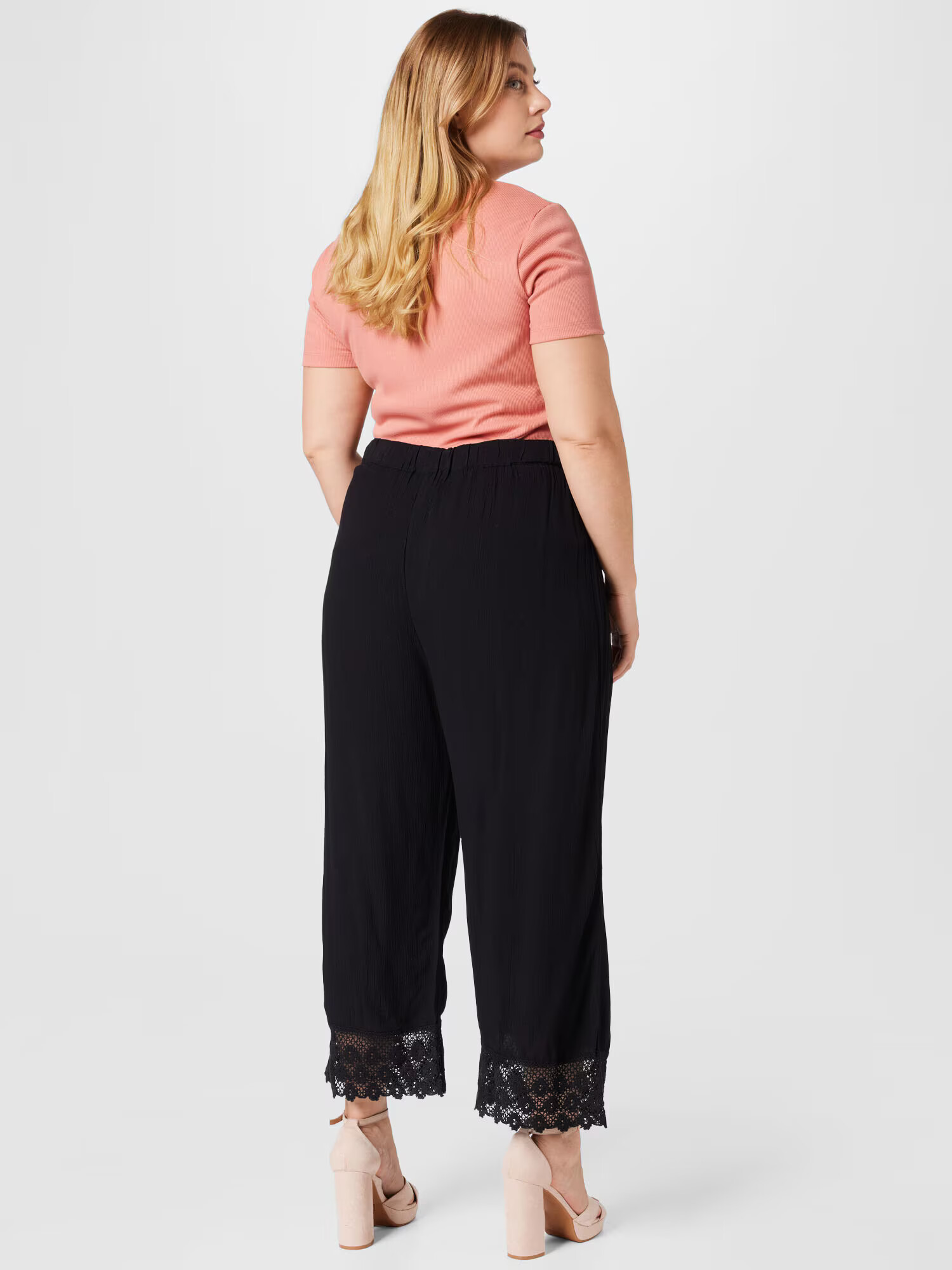 ABOUT YOU Curvy Pantaloni 'Carmina' negru - Pled.ro