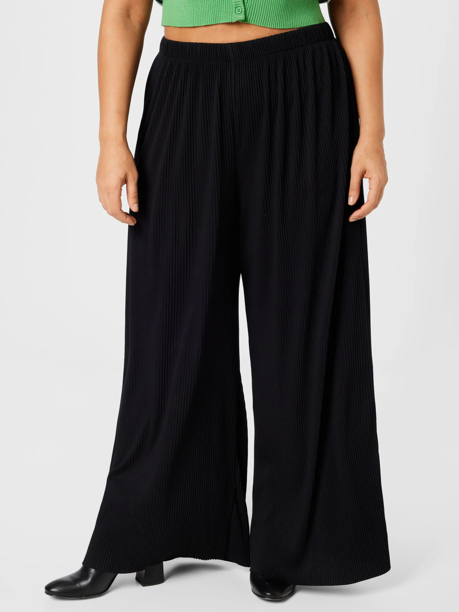 ABOUT YOU Curvy Pantaloni 'Dion' negru - Pled.ro