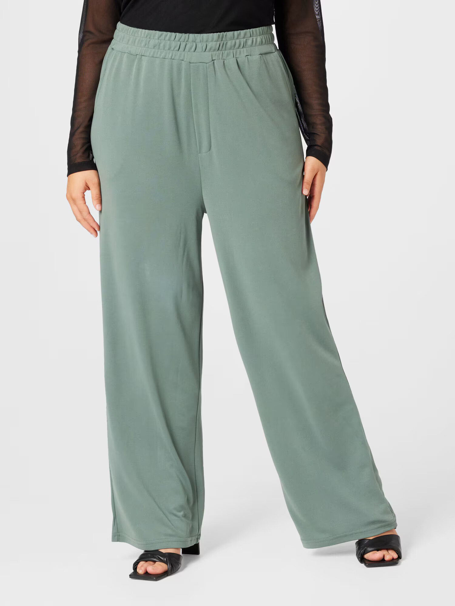 ABOUT YOU Curvy Pantaloni 'Hege' verde mentă - Pled.ro