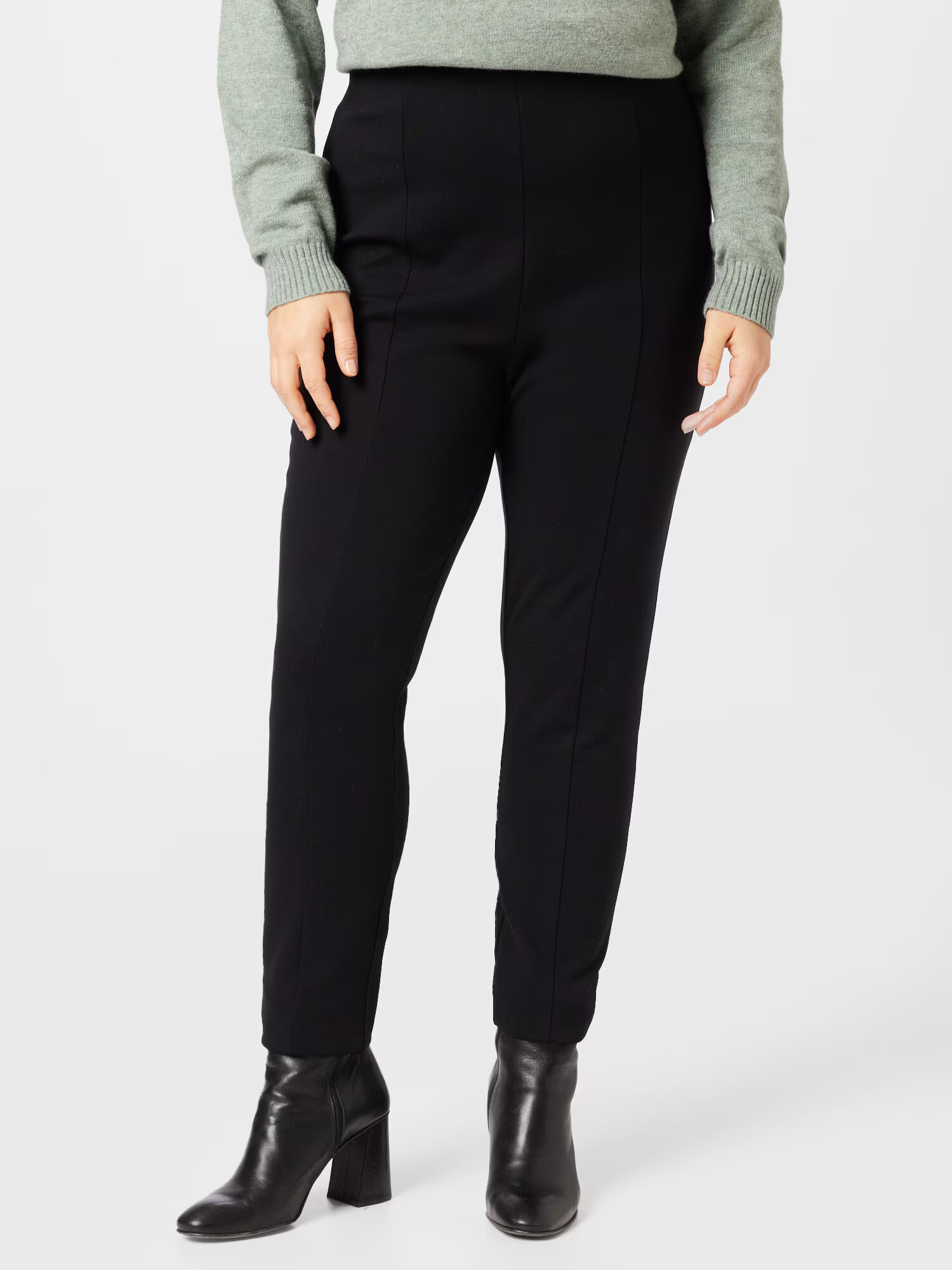 ABOUT YOU Curvy Pantaloni 'Marieke' negru - Pled.ro