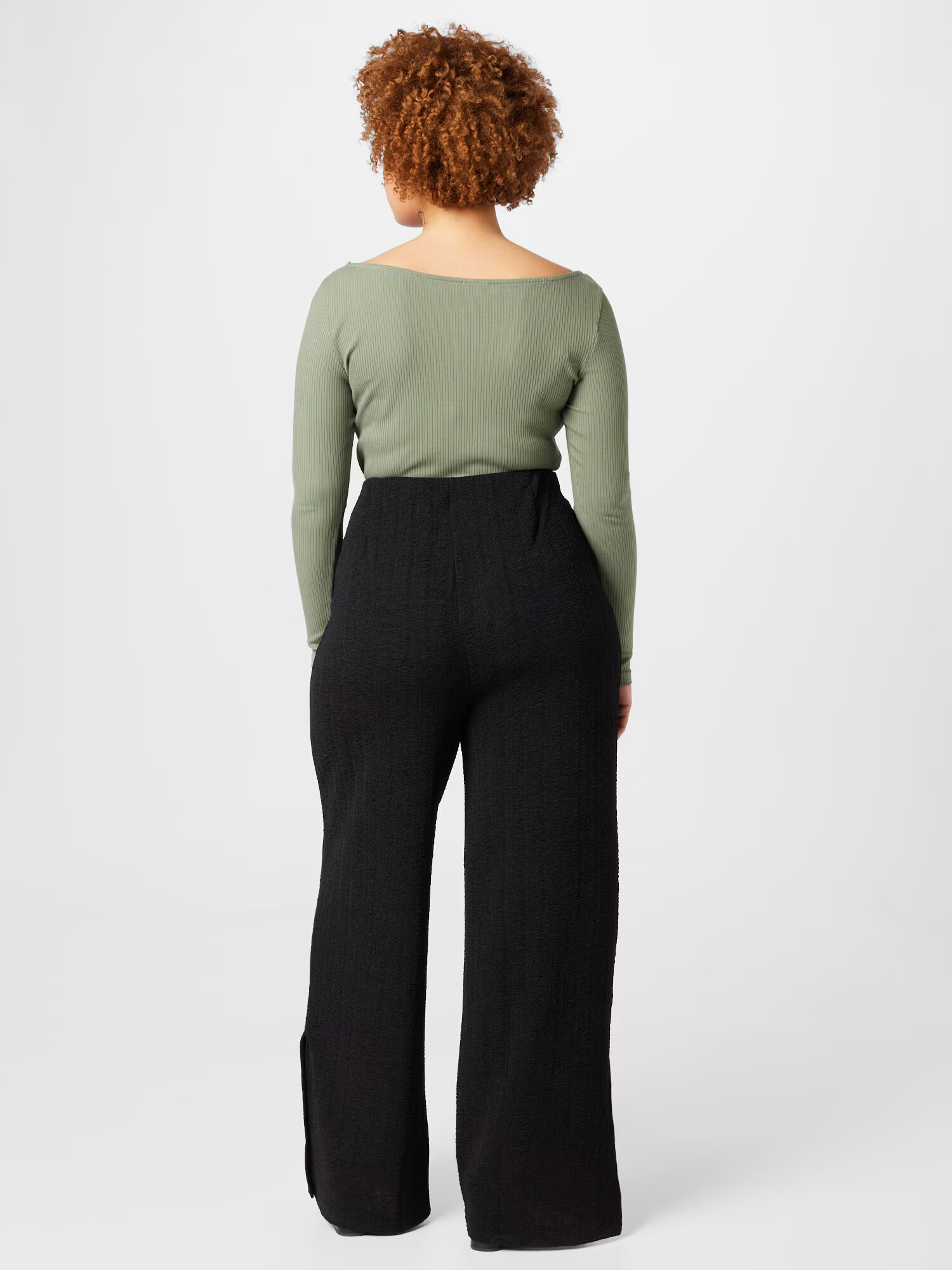 ABOUT YOU Curvy Pantaloni 'Ruth' negru - Pled.ro