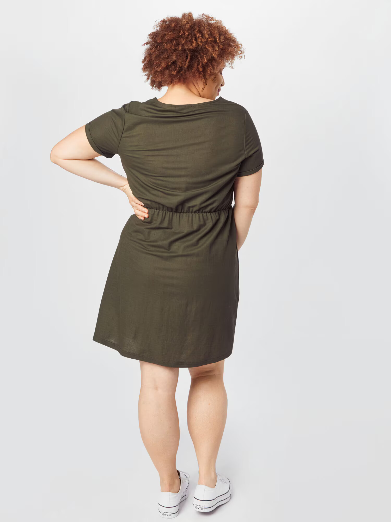 ABOUT YOU Curvy Rochie 'Cassia' kaki - Pled.ro