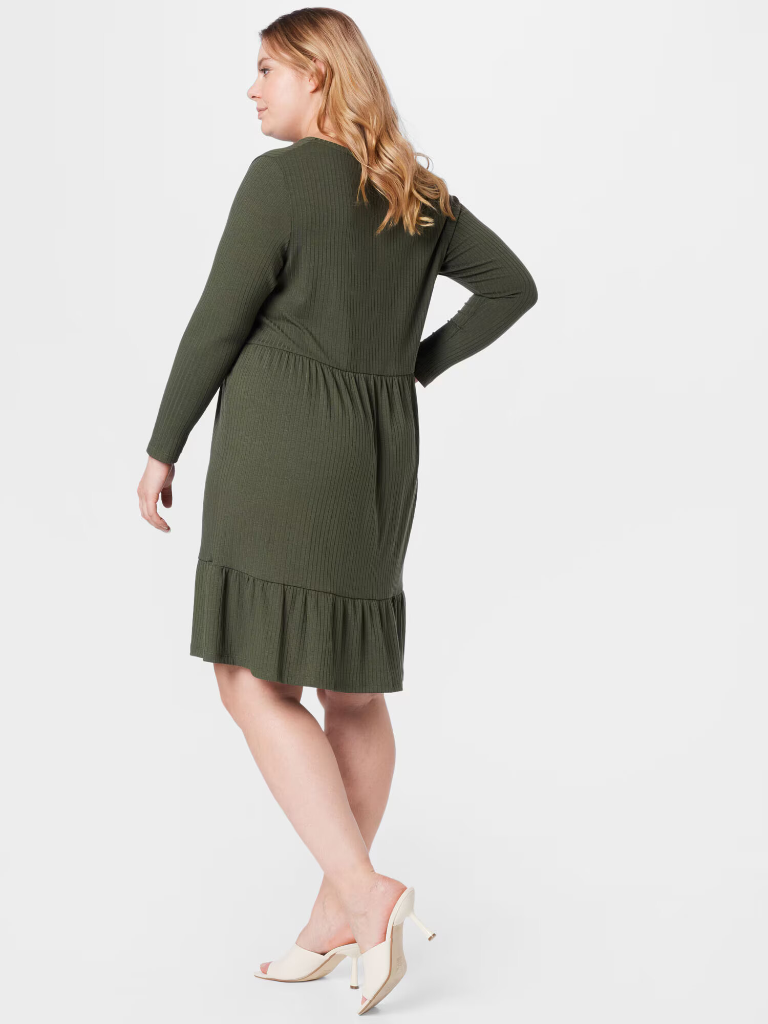 ABOUT YOU Curvy Rochie 'Edda' kaki - Pled.ro