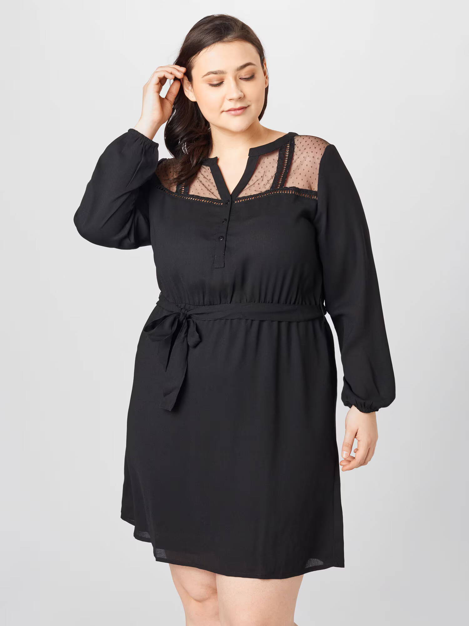 ABOUT YOU Curvy Rochie 'Greta' negru - Pled.ro