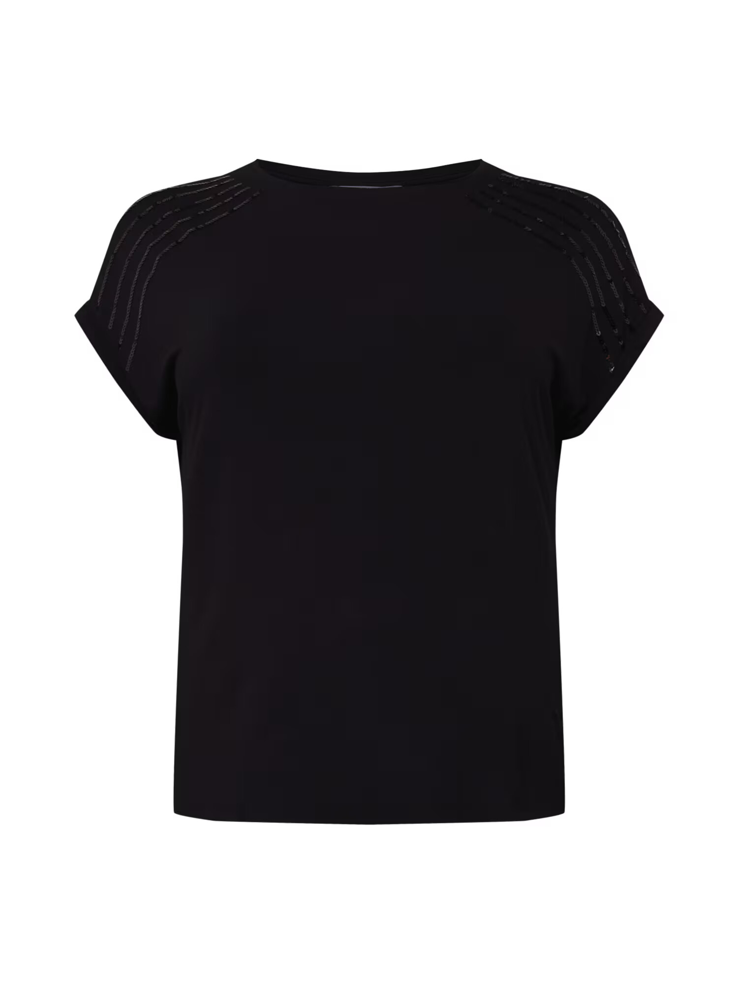 ABOUT YOU Curvy Tricou 'Denise' negru - Pled.ro