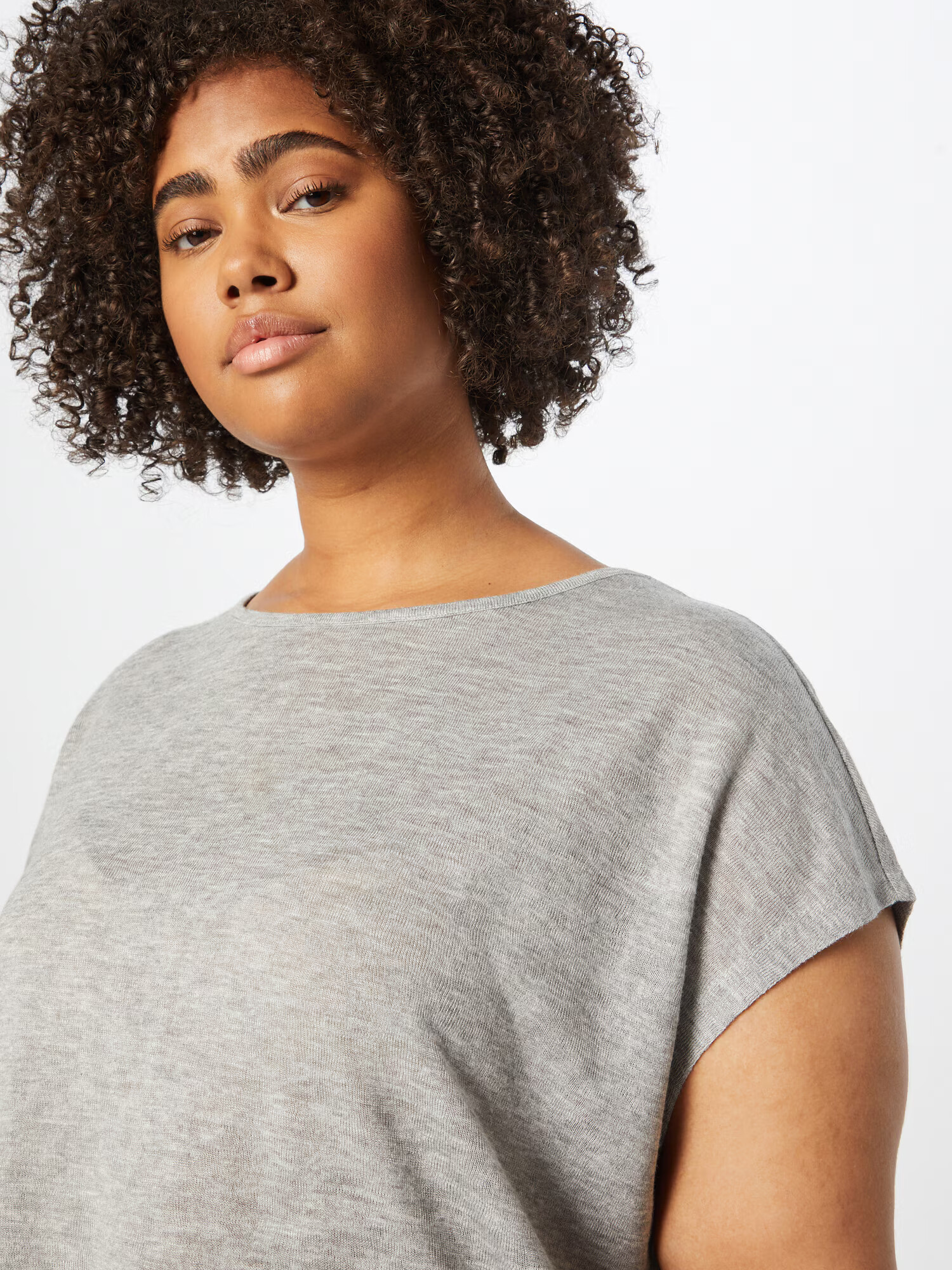 ABOUT YOU Curvy Tricou 'Ester' gri amestecat - Pled.ro