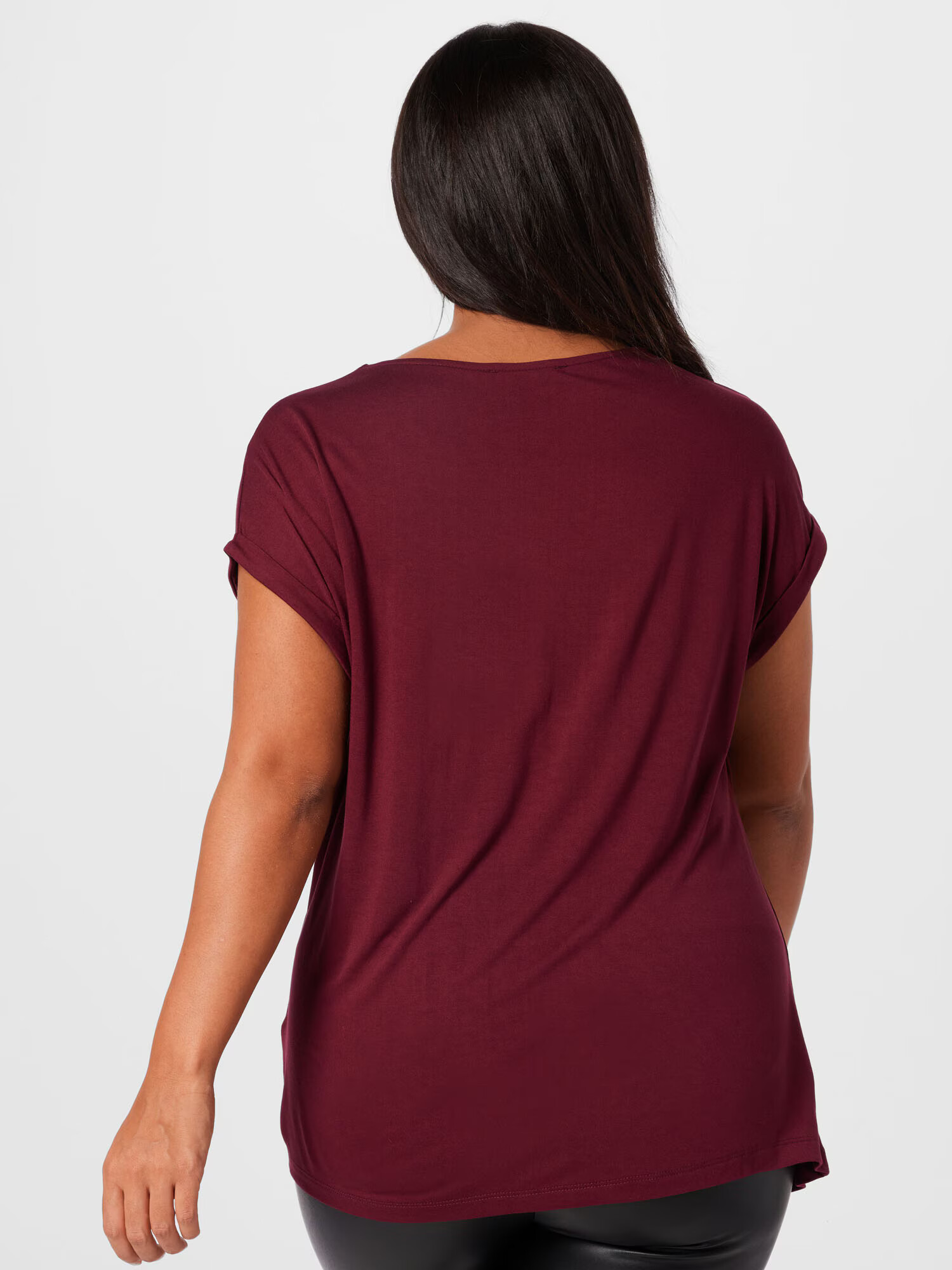 ABOUT YOU Curvy Tricou 'Fabiola' roșu bordeaux - Pled.ro