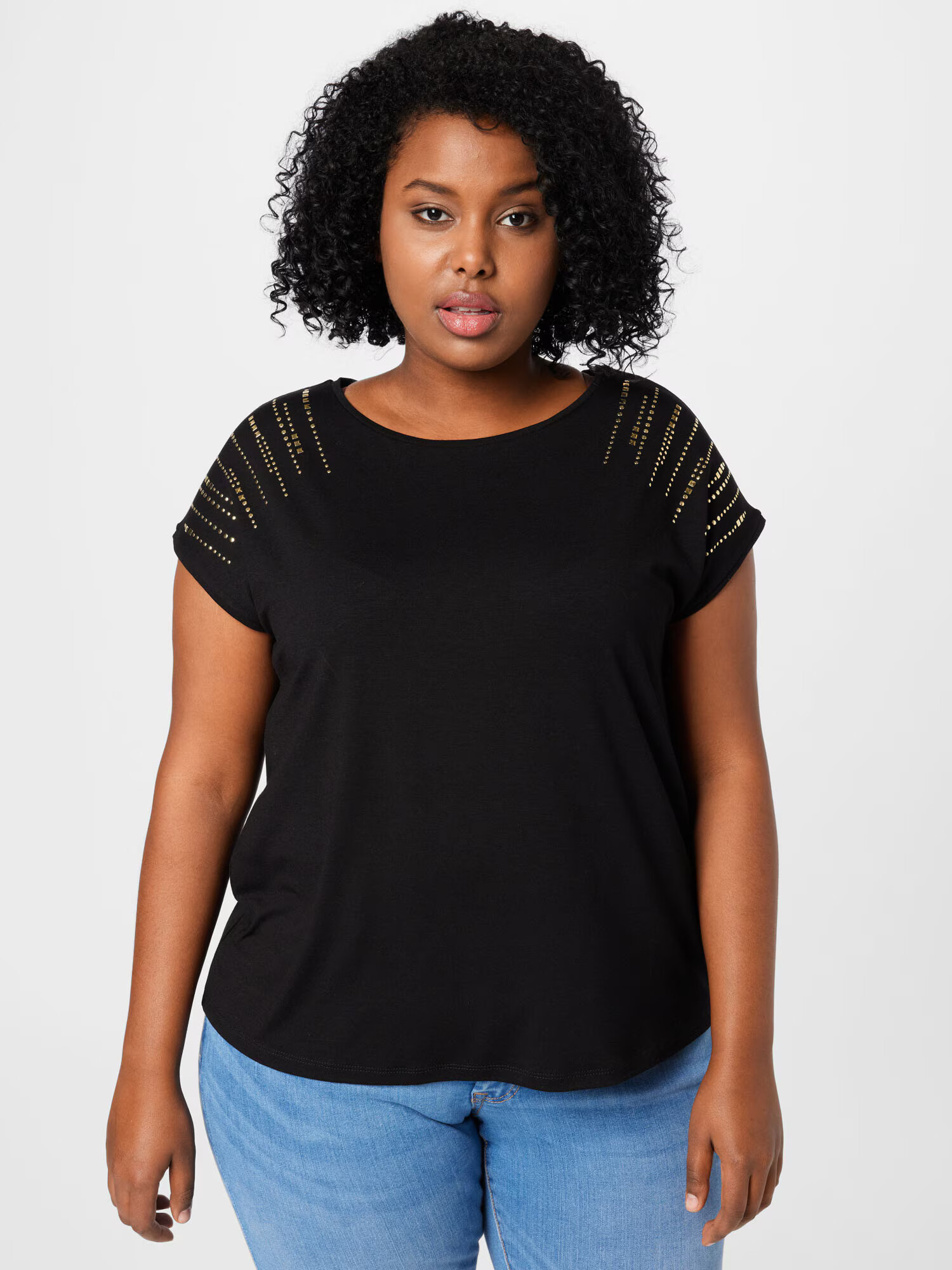 ABOUT YOU Curvy Tricou 'Hilde' negru - Pled.ro