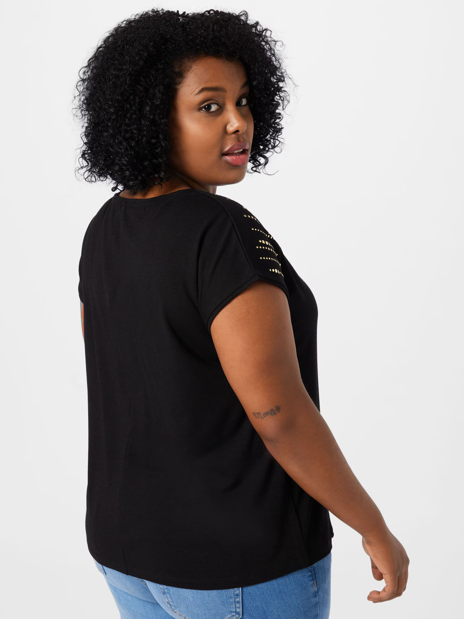 ABOUT YOU Curvy Tricou 'Hilde' negru - Pled.ro