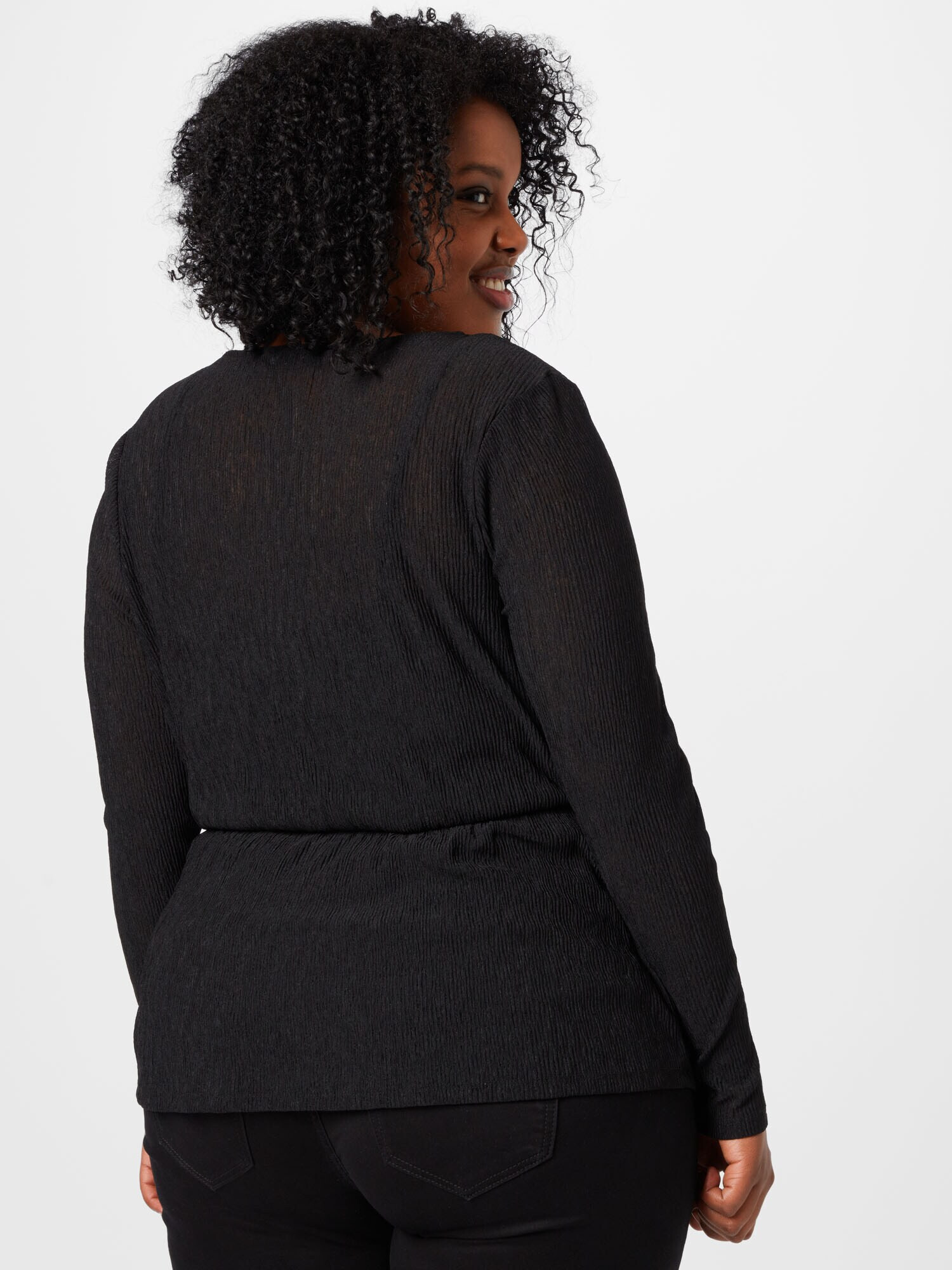 ABOUT YOU Curvy Tricou 'Hilka' negru - Pled.ro