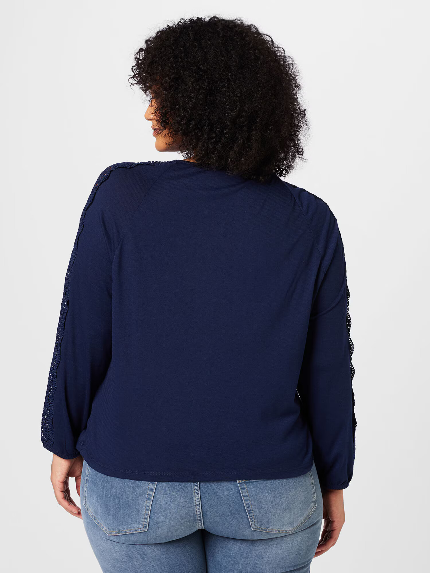 ABOUT YOU Curvy Tricou 'Jeanina' albastru închis - Pled.ro