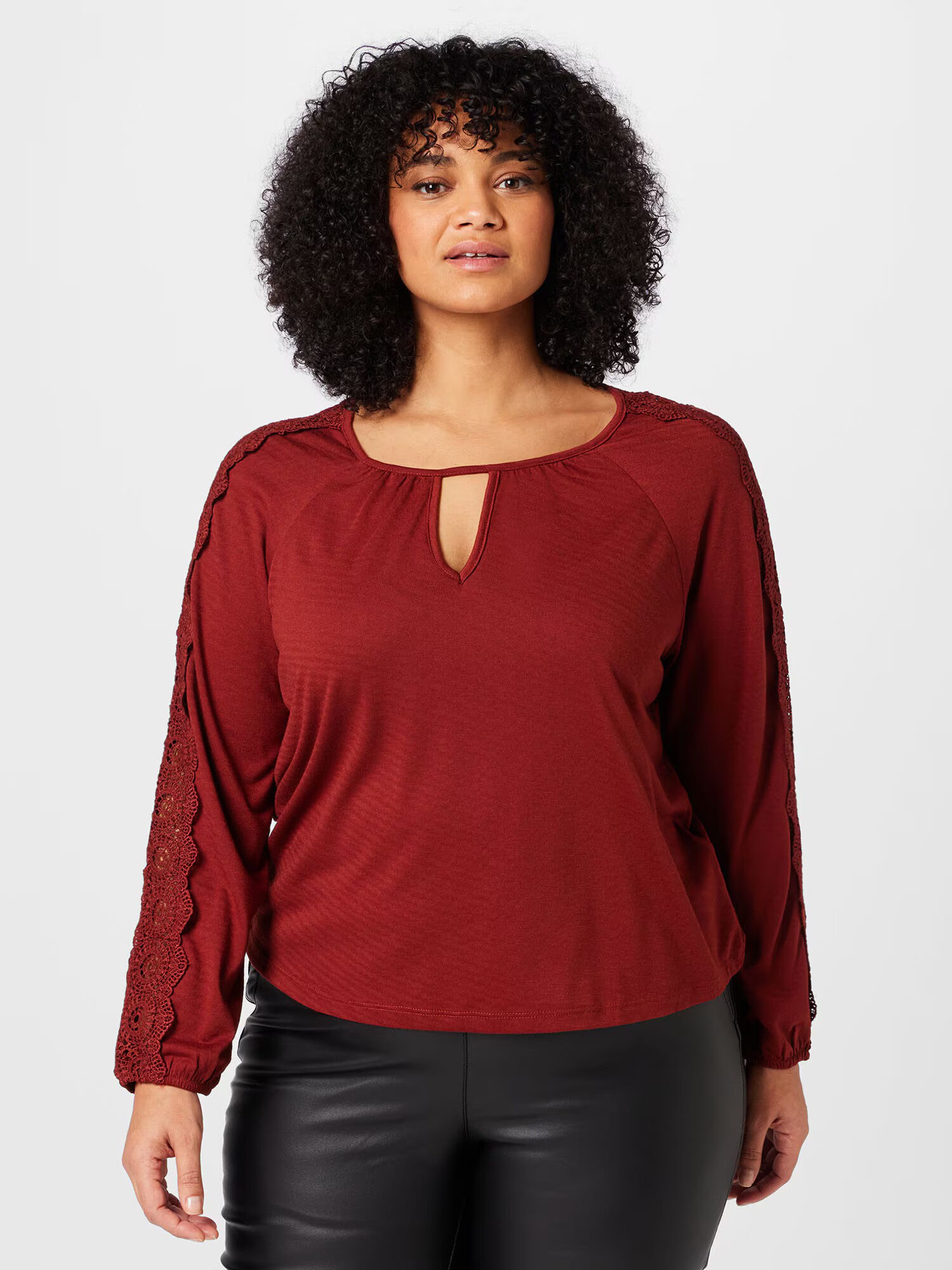 ABOUT YOU Curvy Tricou 'Jeanina' roșu cireș - Pled.ro