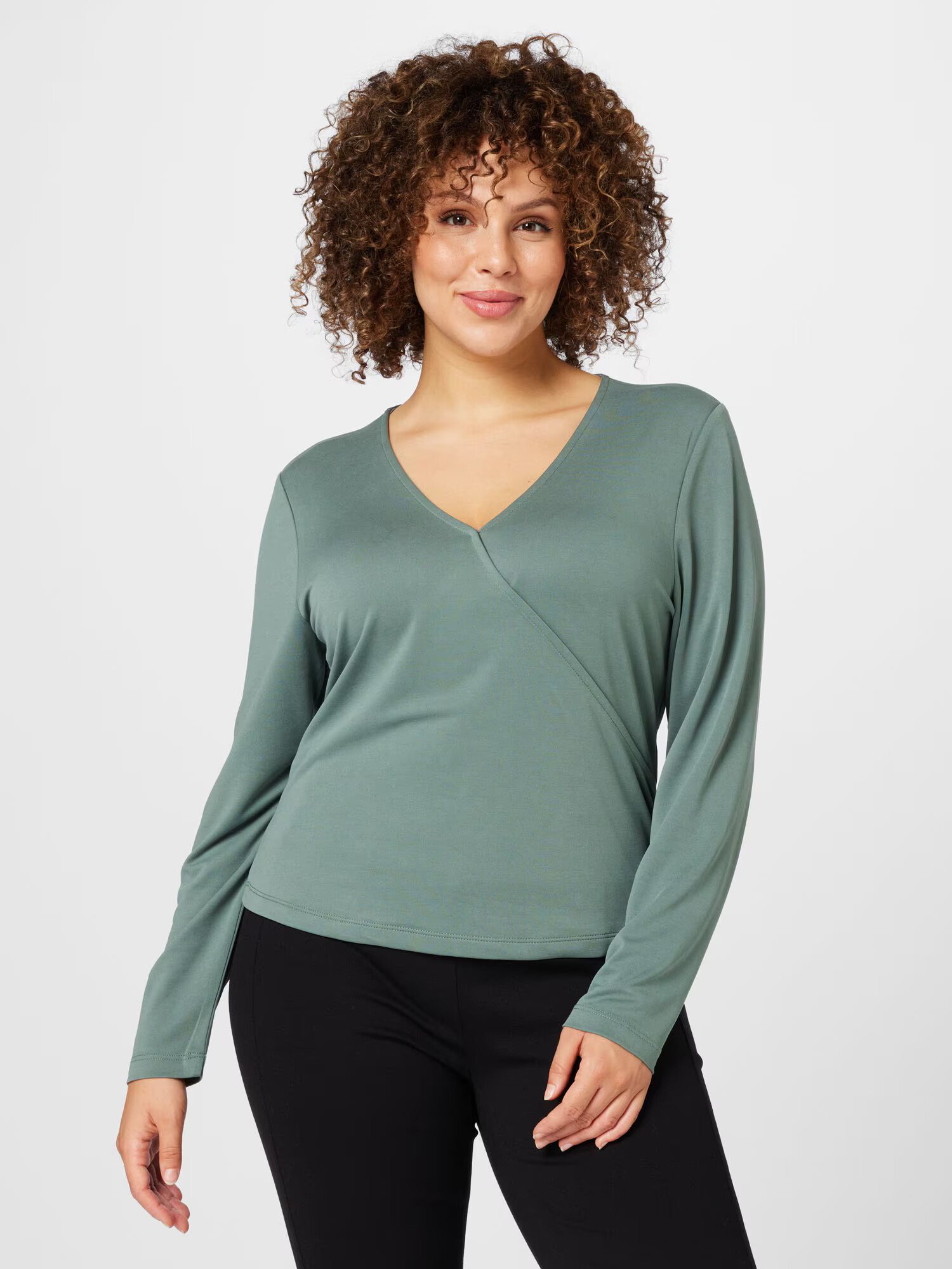 ABOUT YOU Curvy Tricou 'Jessa' verde mentă - Pled.ro