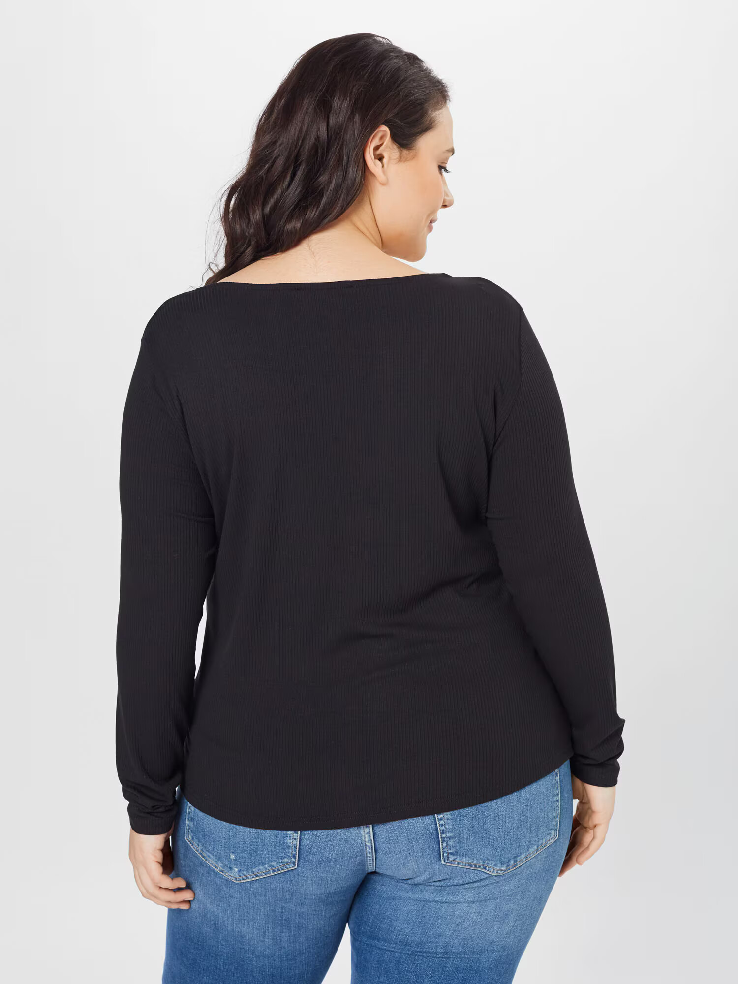 ABOUT YOU Curvy Tricou 'Rosa' negru - Pled.ro