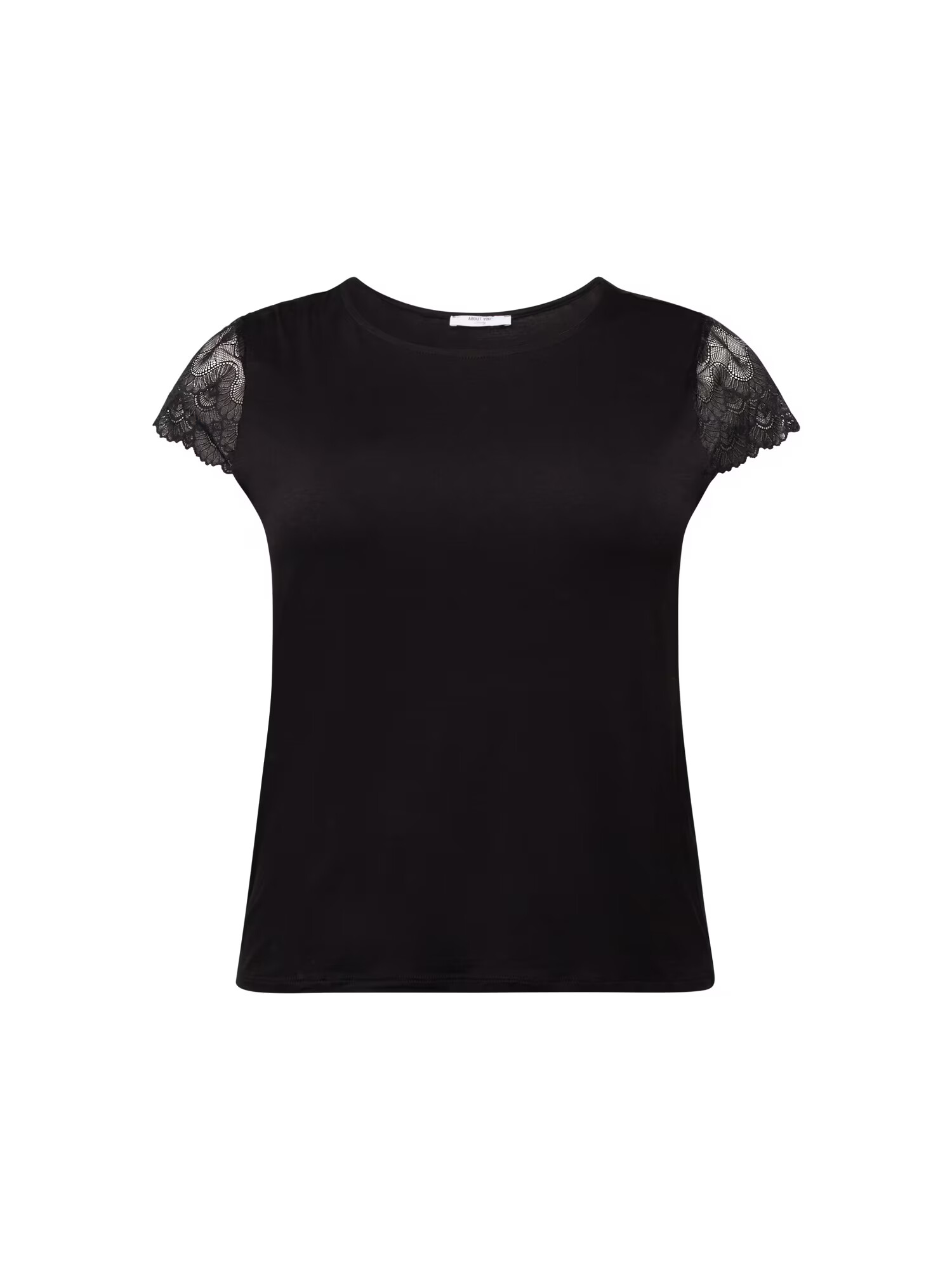 ABOUT YOU Curvy Tricou 'Vanessa' negru - Pled.ro