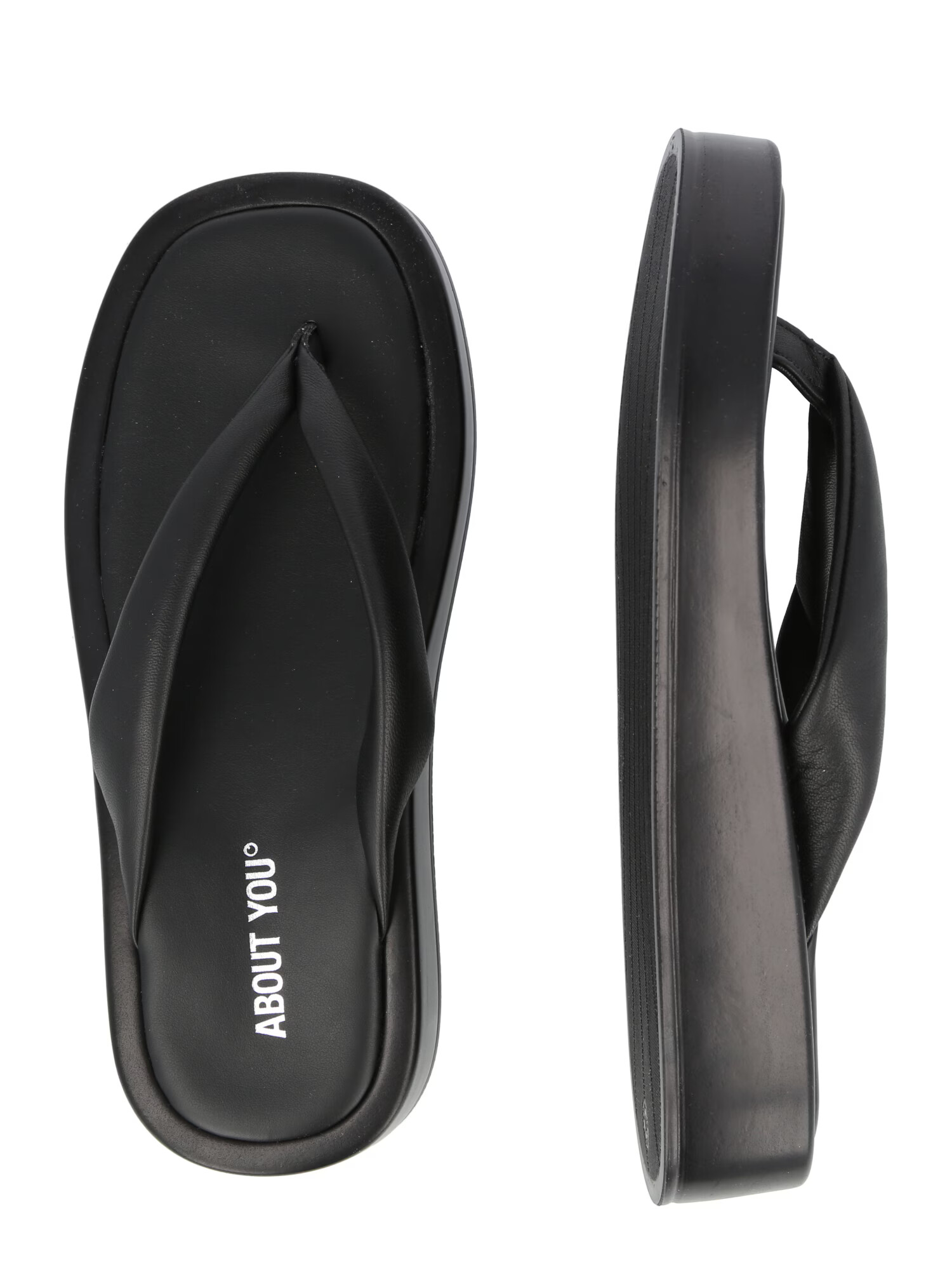 ABOUT YOU Flip-flops 'Charlotta' negru - Pled.ro