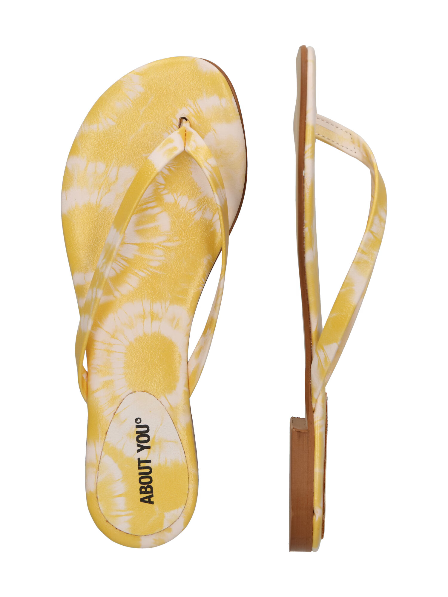 ABOUT YOU Flip-flops 'Lucia' galben - Pled.ro