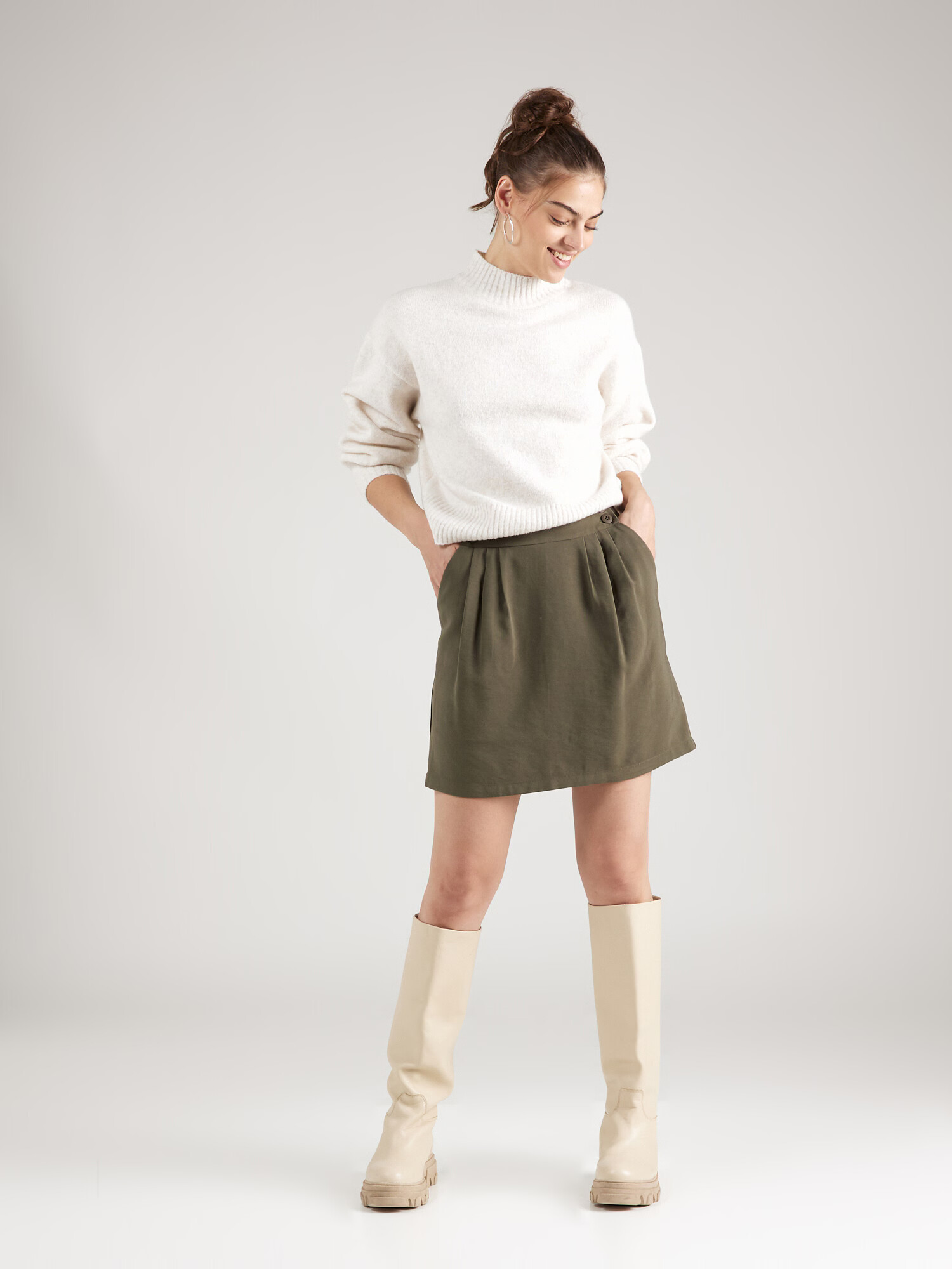 ABOUT YOU Fustă 'Vivian Skirt' kaki - Pled.ro