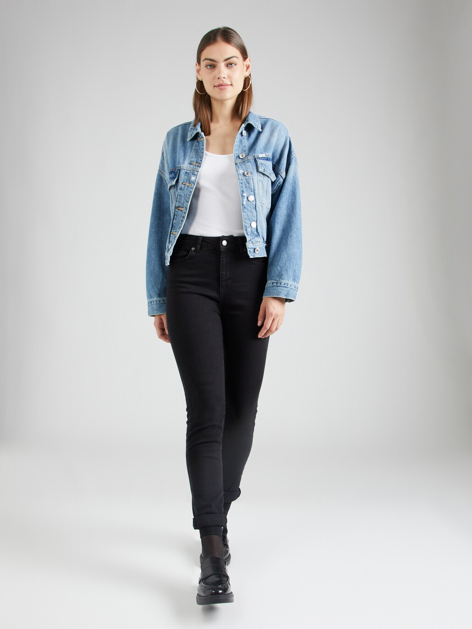 ABOUT YOU Jeans 'Helena' negru denim - Pled.ro