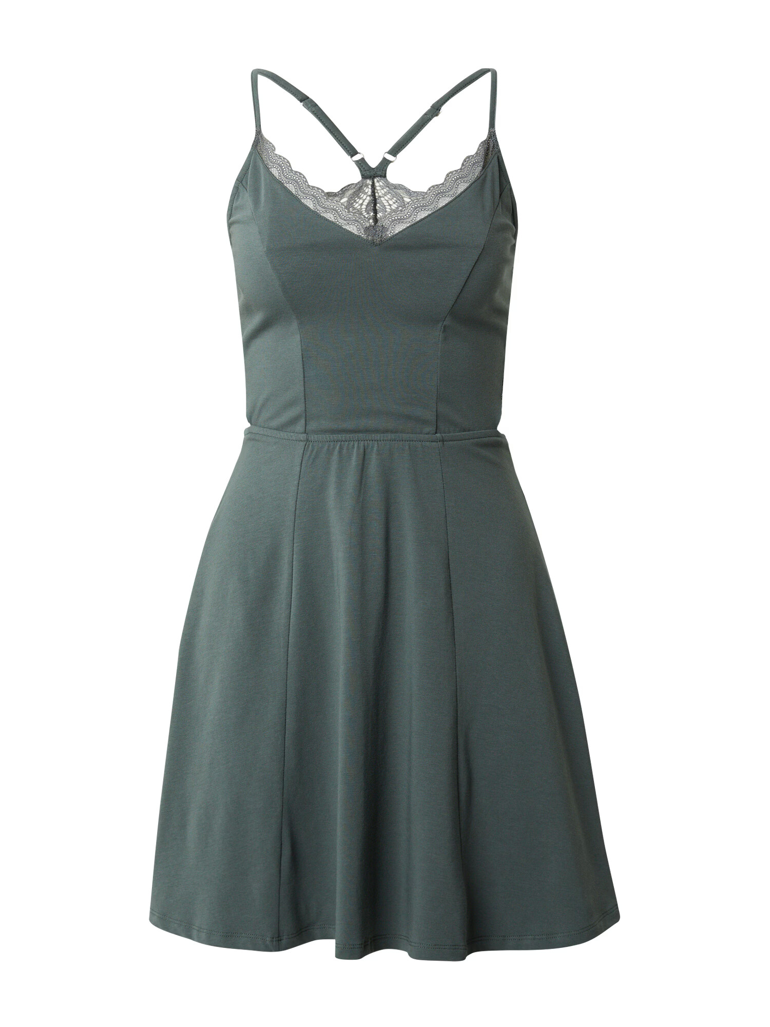 ABOUT YOU Rochie 'Evelyn' gri / verde închis - Pled.ro