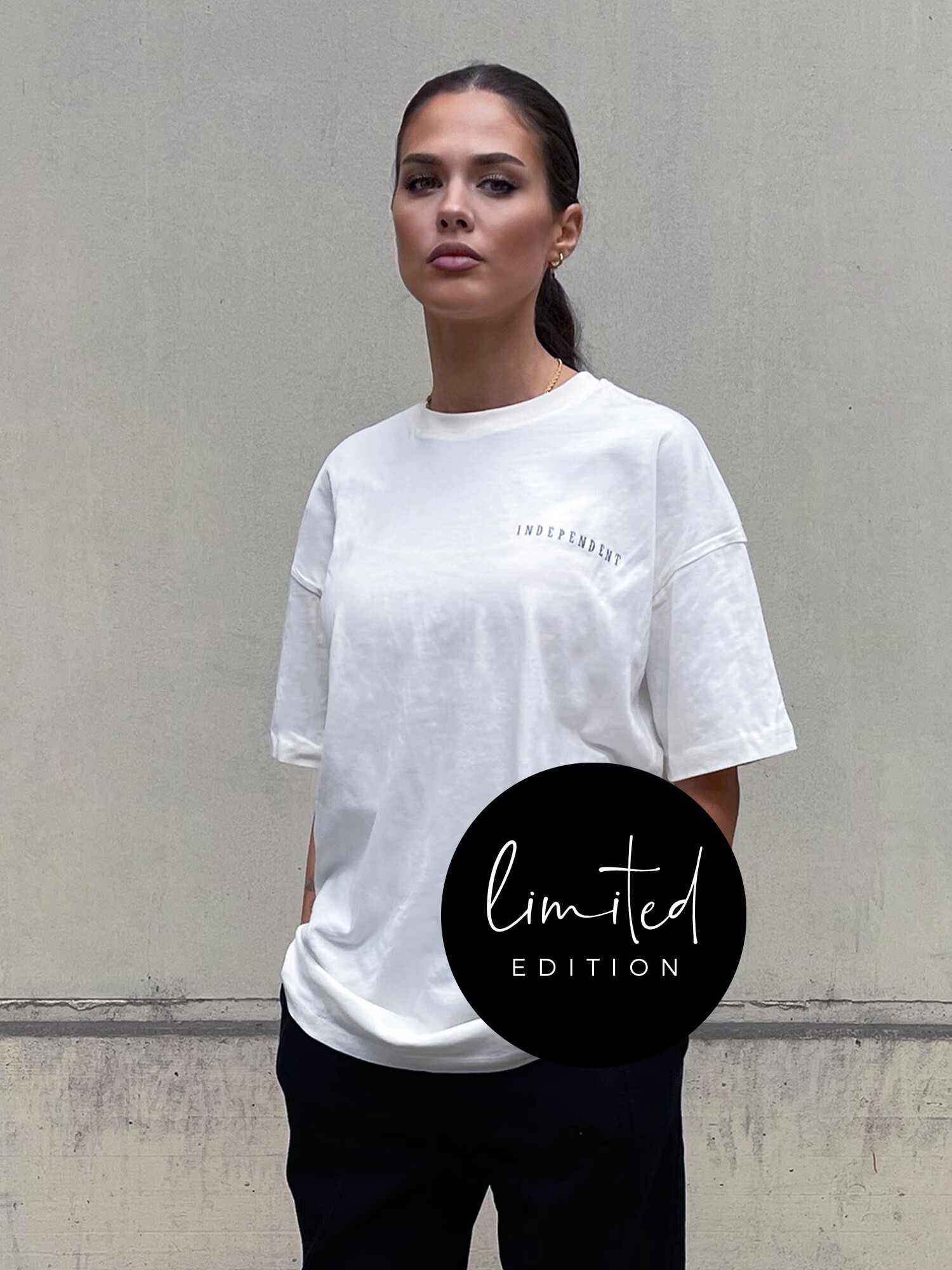 ABOUT YOU Limited Tricou 'Leslie' alb - Pled.ro