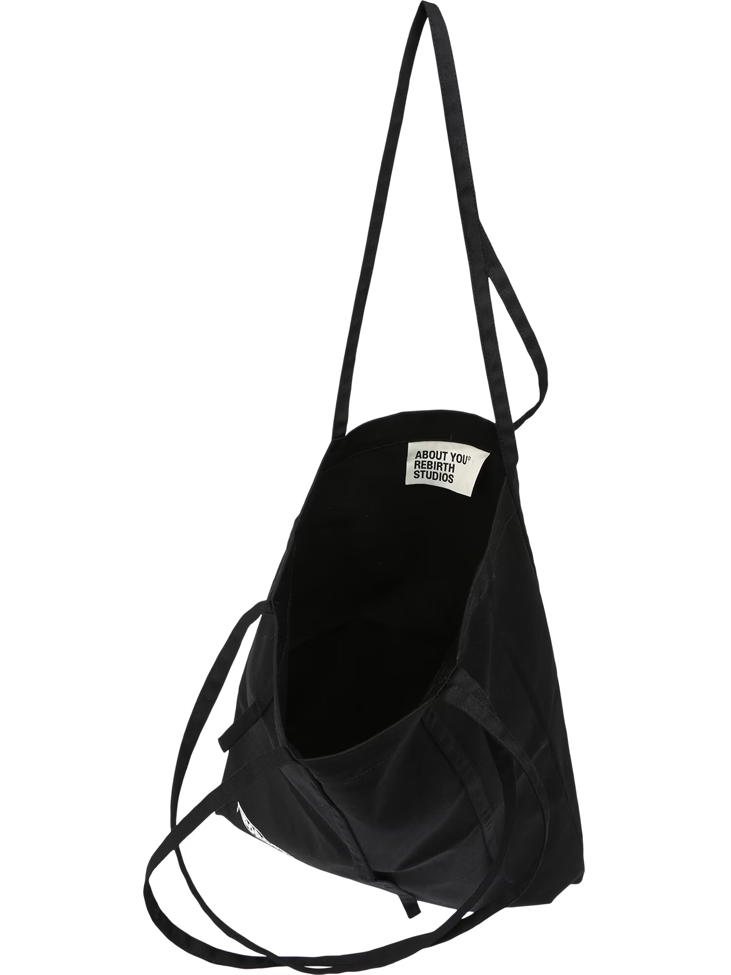 ABOUT YOU REBIRTH STUDIOS Geantă tip sac 'Tasche 'Strappy Tote Bag' Cotton' negru - Pled.ro