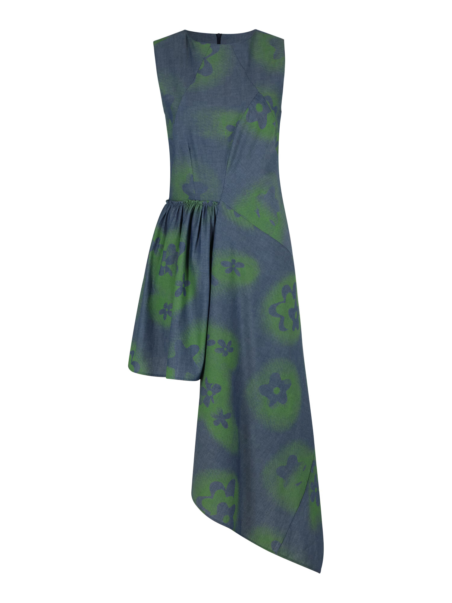 ABOUT YOU REBIRTH STUDIOS Rochie de cocktail 'Liv' albastru / verde - Pled.ro