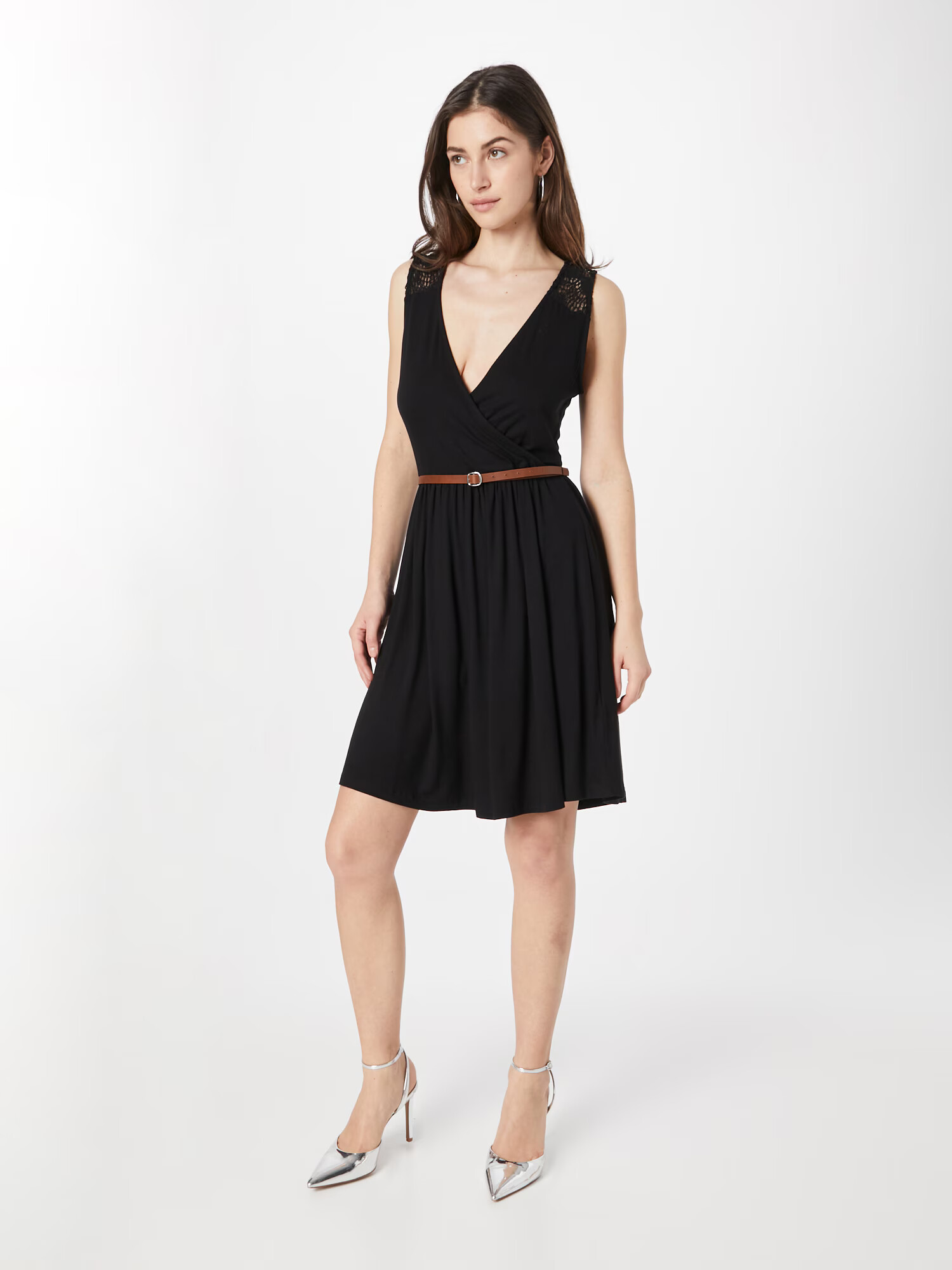 ABOUT YOU Rochie de cocktail 'Charlie' maro / negru - Pled.ro