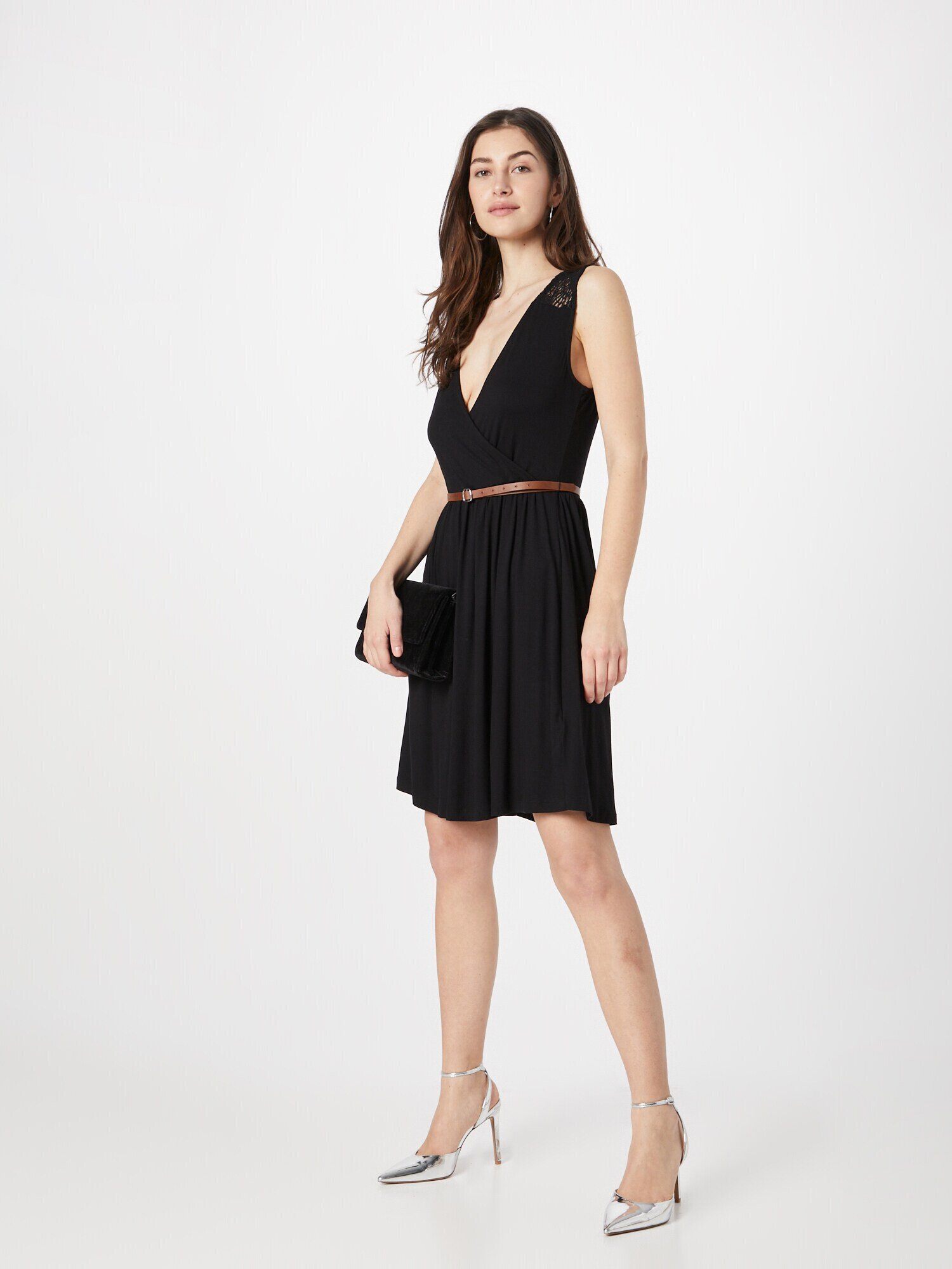 ABOUT YOU Rochie de cocktail 'Charlie' maro / negru - Pled.ro