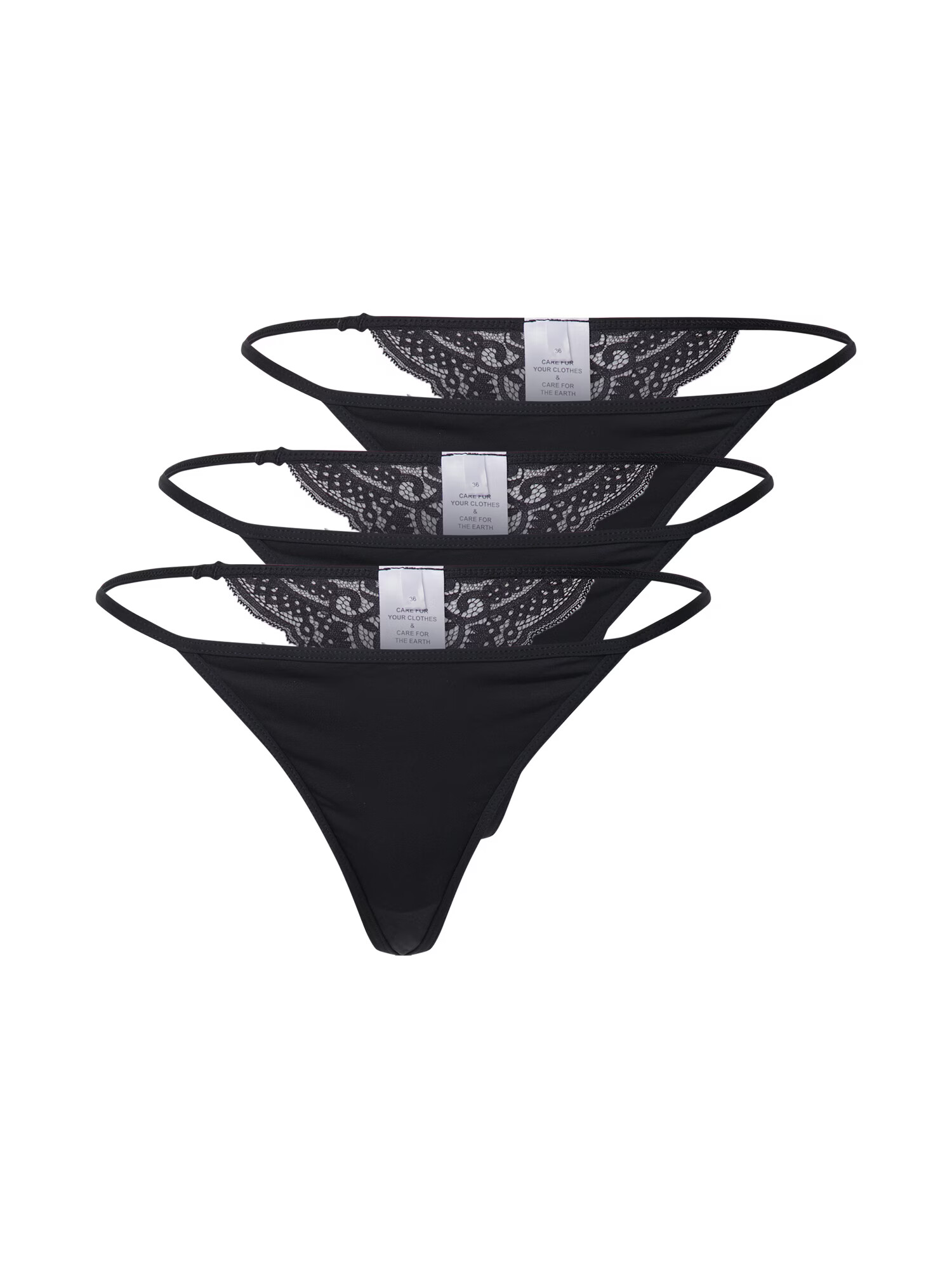 ABOUT YOU Tanga 'Nicky Thong' negru - Pled.ro