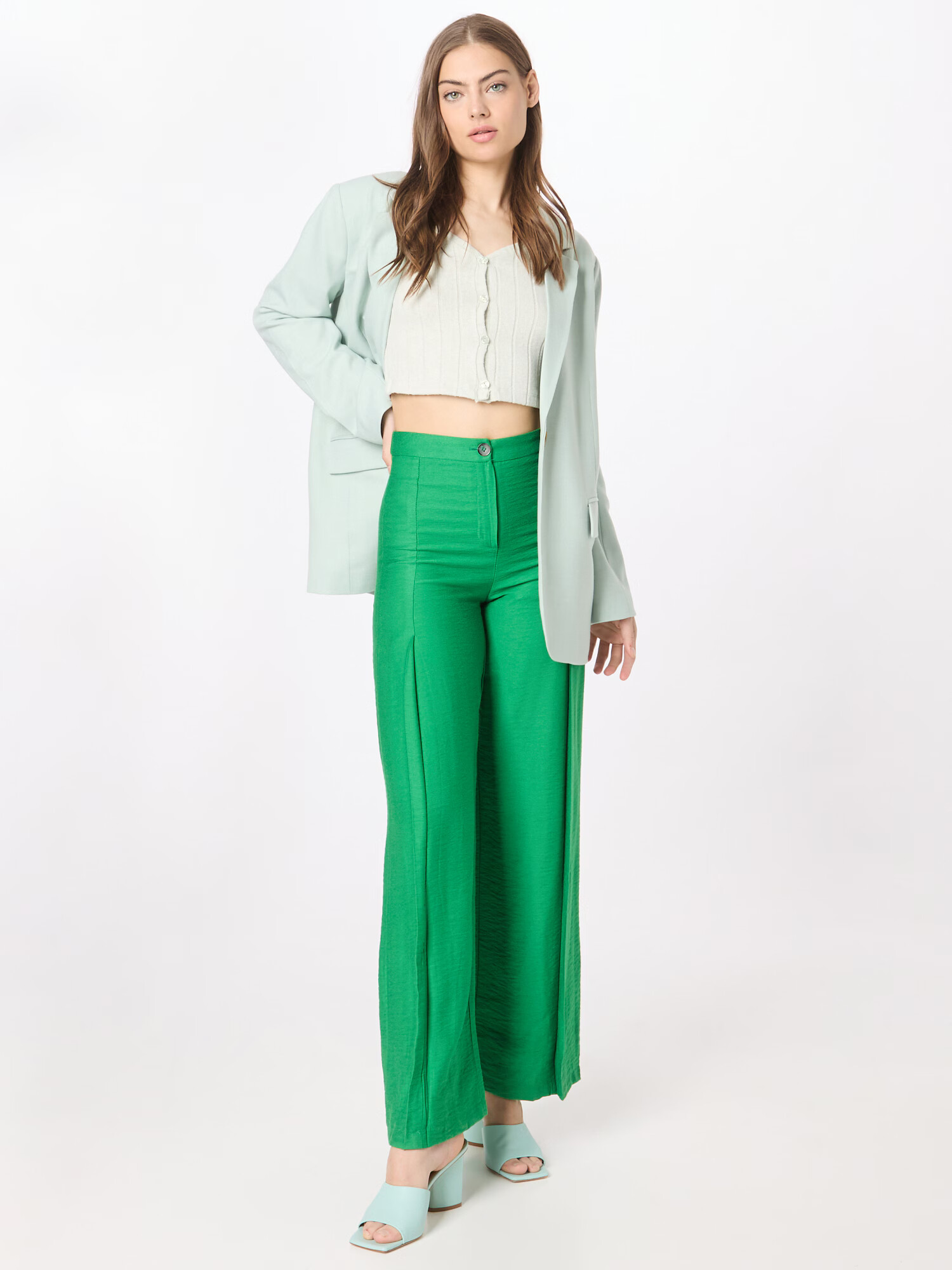 ABOUT YOU Top 'Dilane' verde pastel - Pled.ro