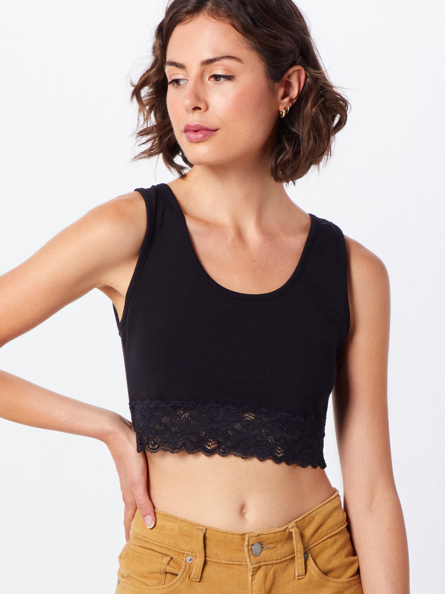 ABOUT YOU Top 'Lotte' negru - Pled.ro