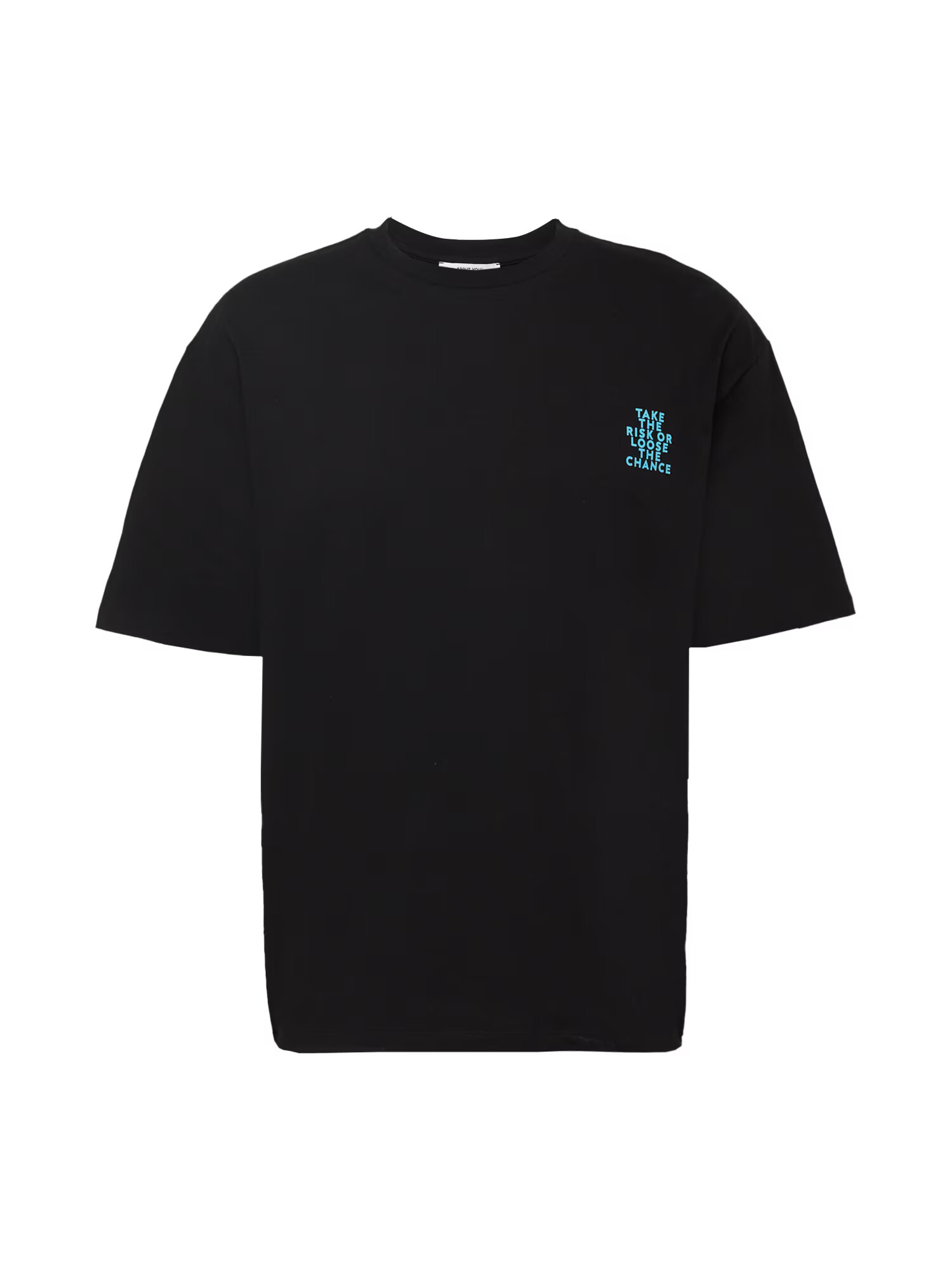 ABOUT YOU Tricou 'Arda' albastru aqua / negru - Pled.ro