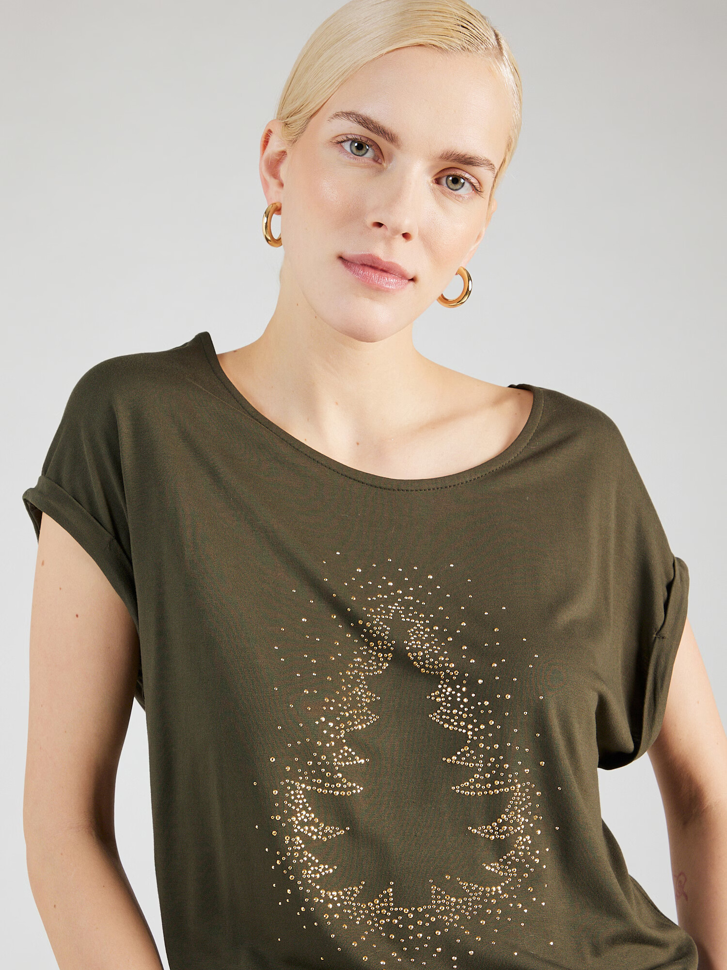 ABOUT YOU Tricou 'Cami' auriu / oliv - Pled.ro