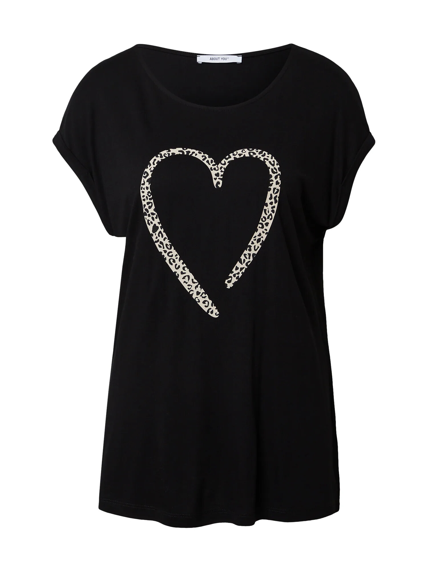 ABOUT YOU Tricou 'Ela' negru - Pled.ro