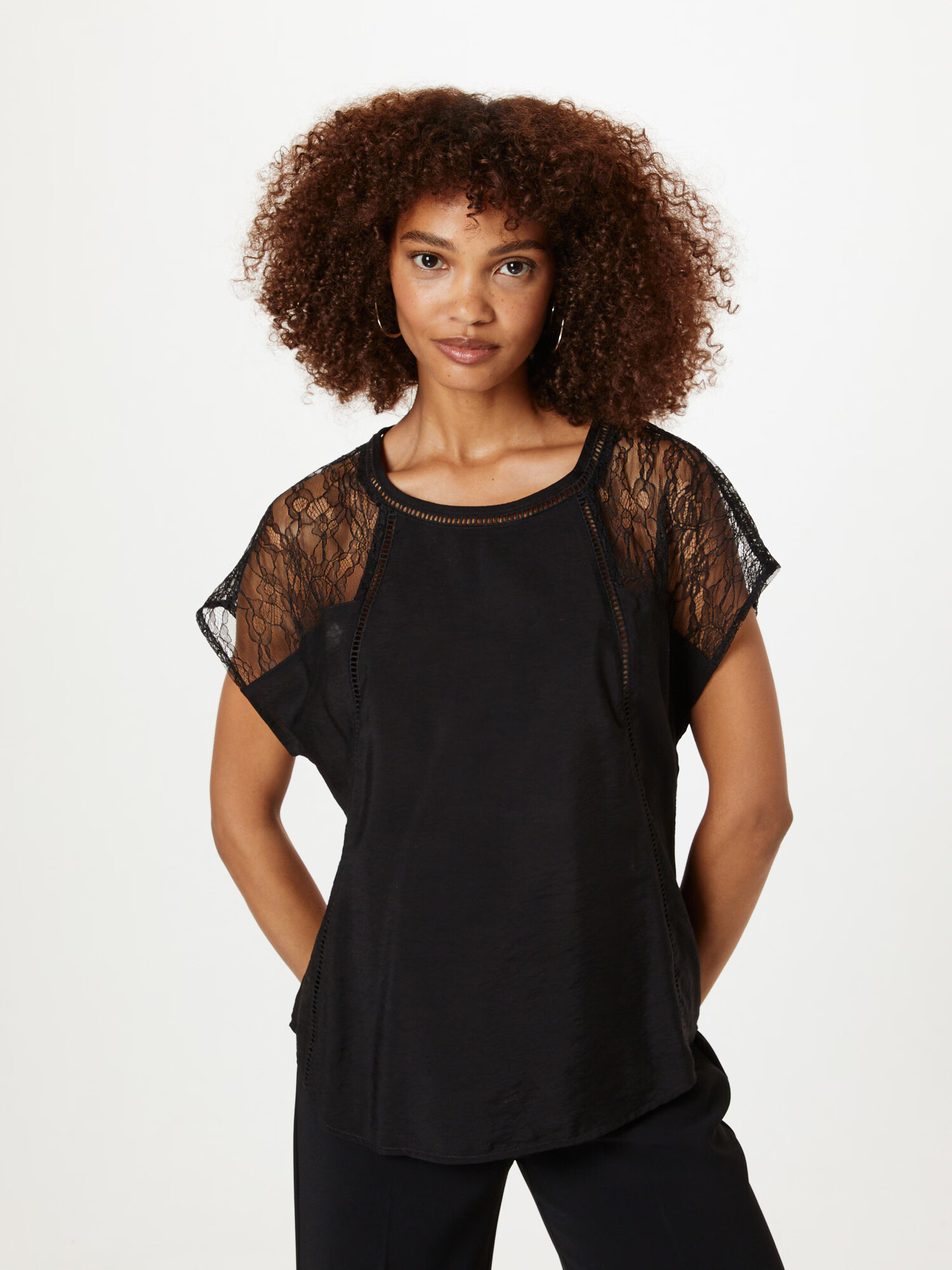 ABOUT YOU Tricou 'Laura' negru - Pled.ro