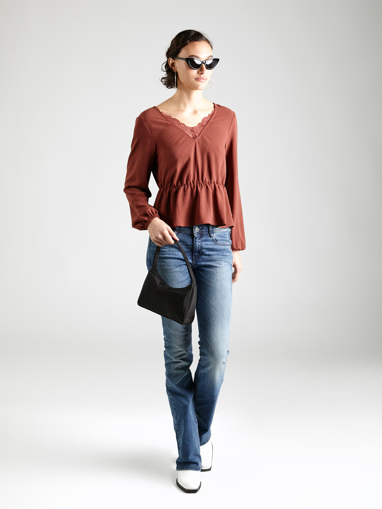 ABOUT YOU Tunica 'Ivana Blouse' maro - Pled.ro