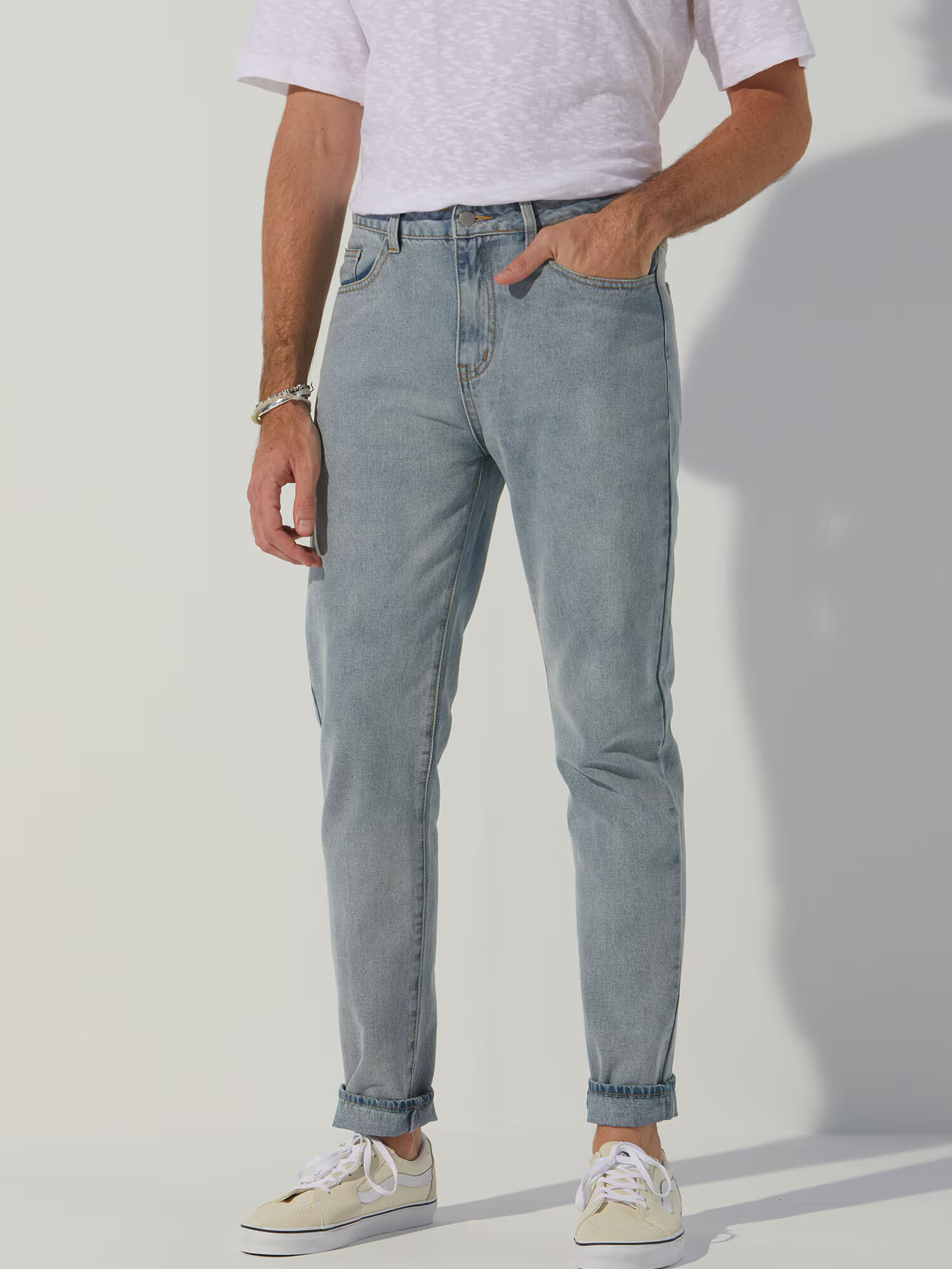 ABOUT YOU x Alvaro Soler Jeans 'Enrico' albastru denim - Pled.ro