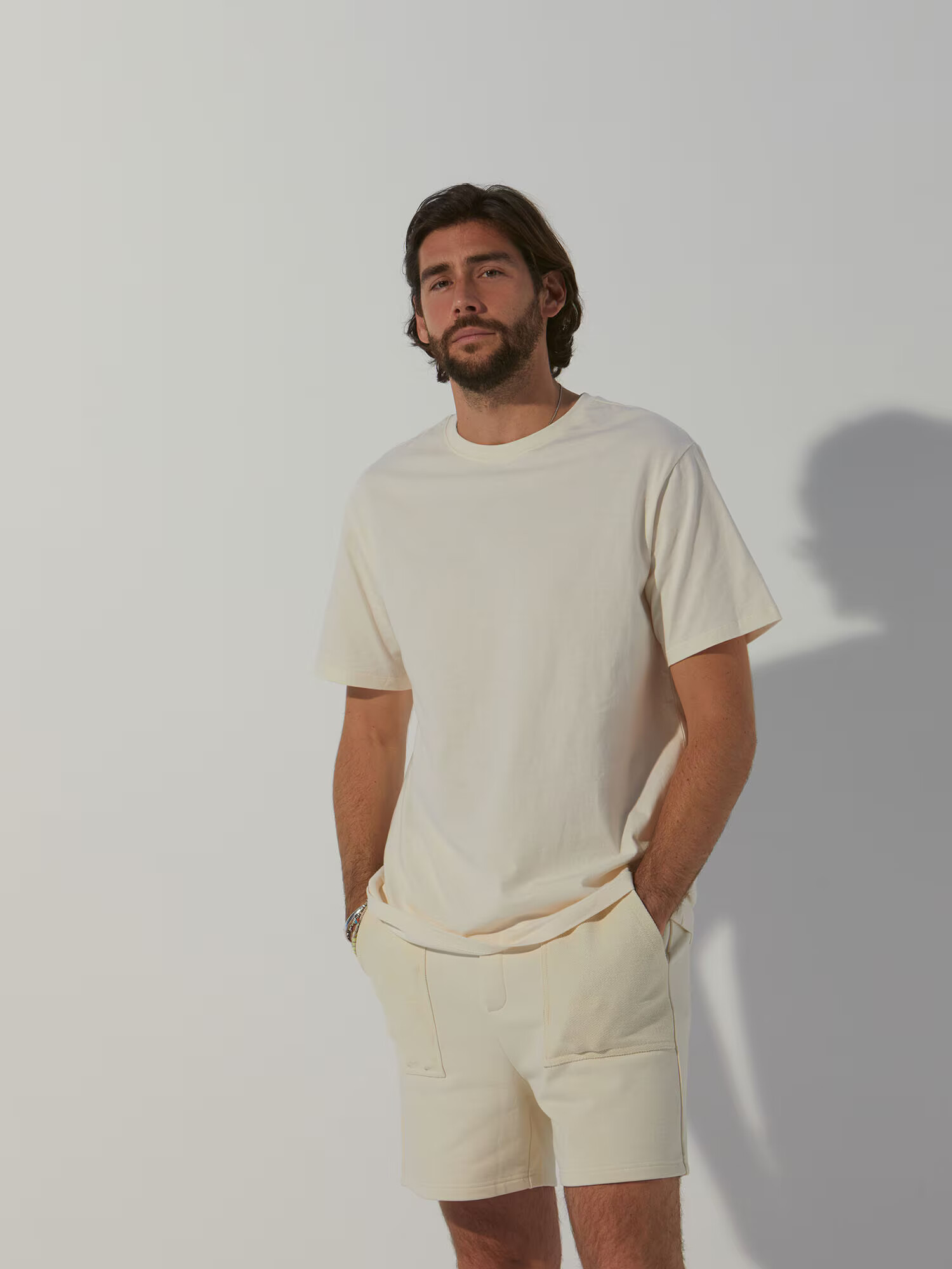 ABOUT YOU x Alvaro Soler Tricou 'Rocco' bej / crem - Pled.ro