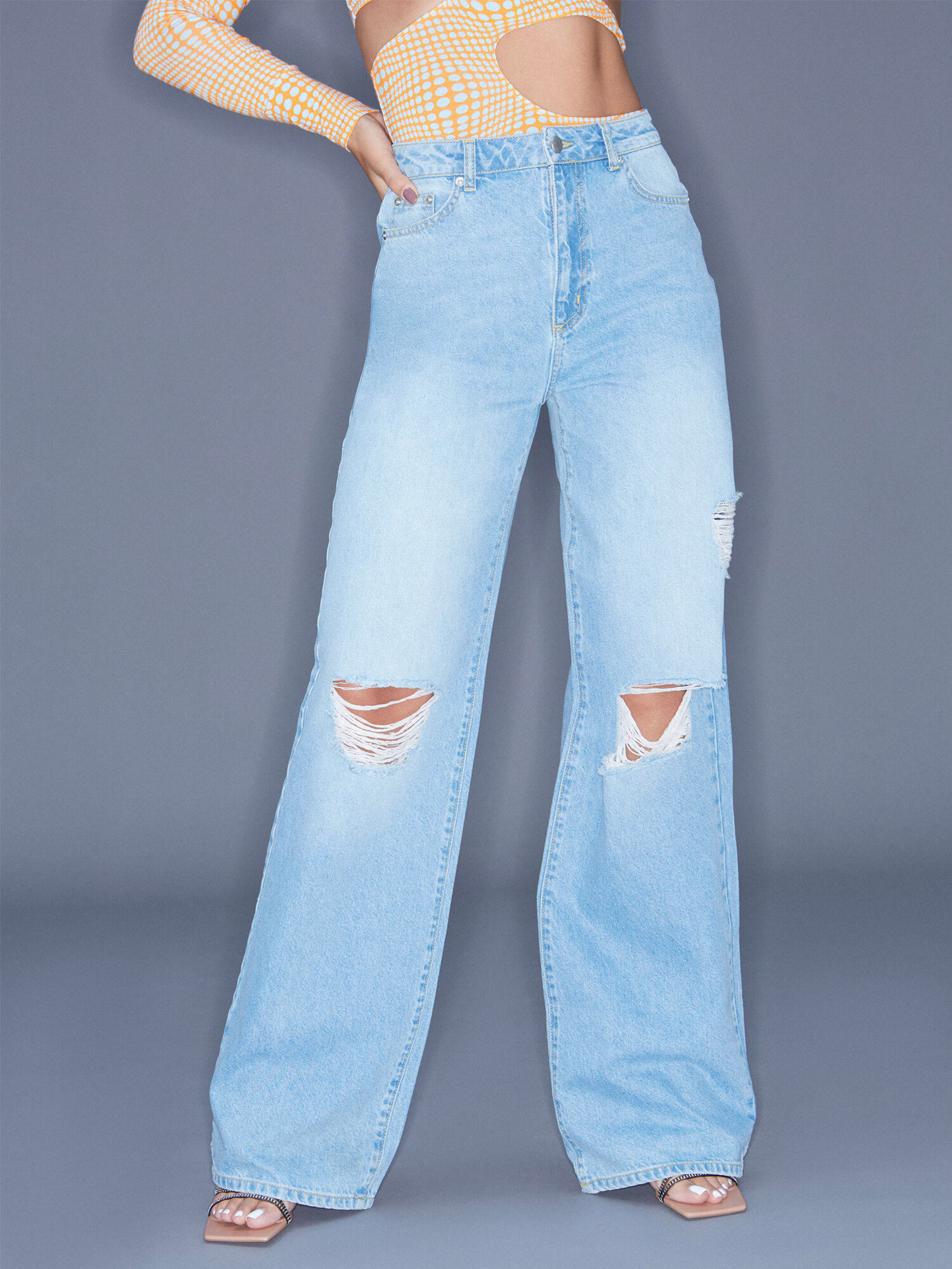 ABOUT YOU x Antonia Jeans 'Tara' albastru denim - Pled.ro