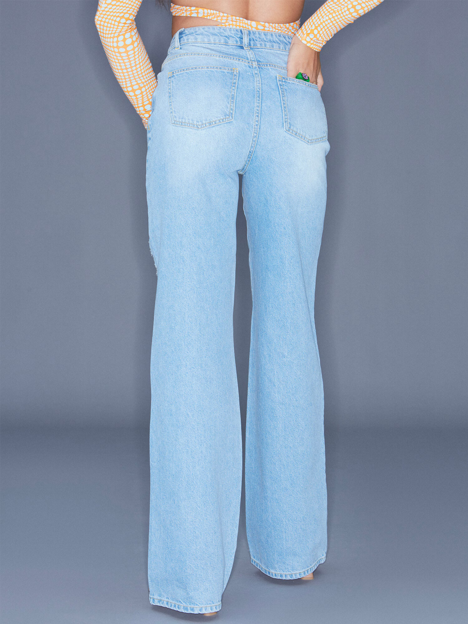 ABOUT YOU x Antonia Jeans 'Tara' albastru denim - Pled.ro