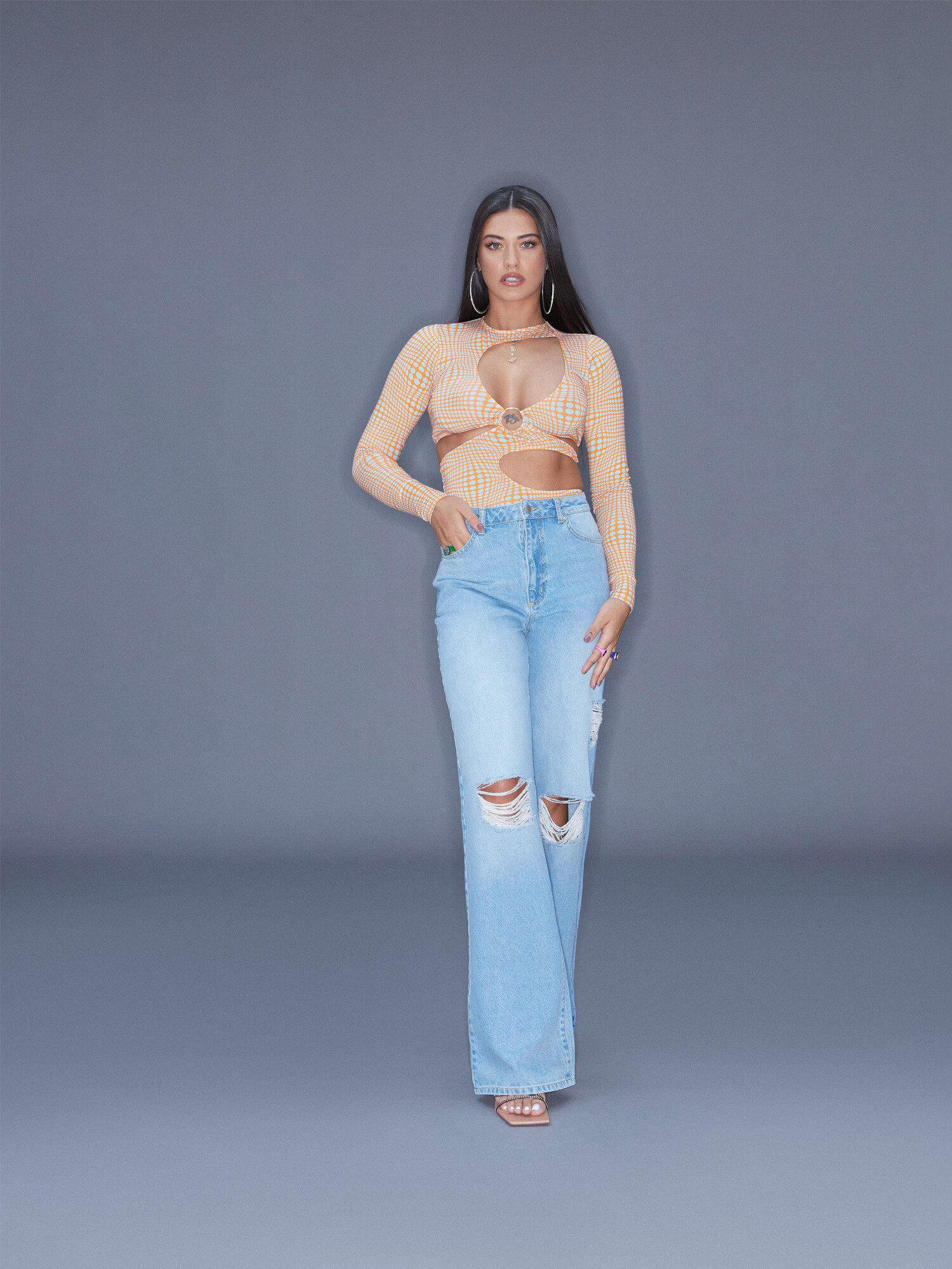 ABOUT YOU x Antonia Jeans 'Tara' albastru denim - Pled.ro