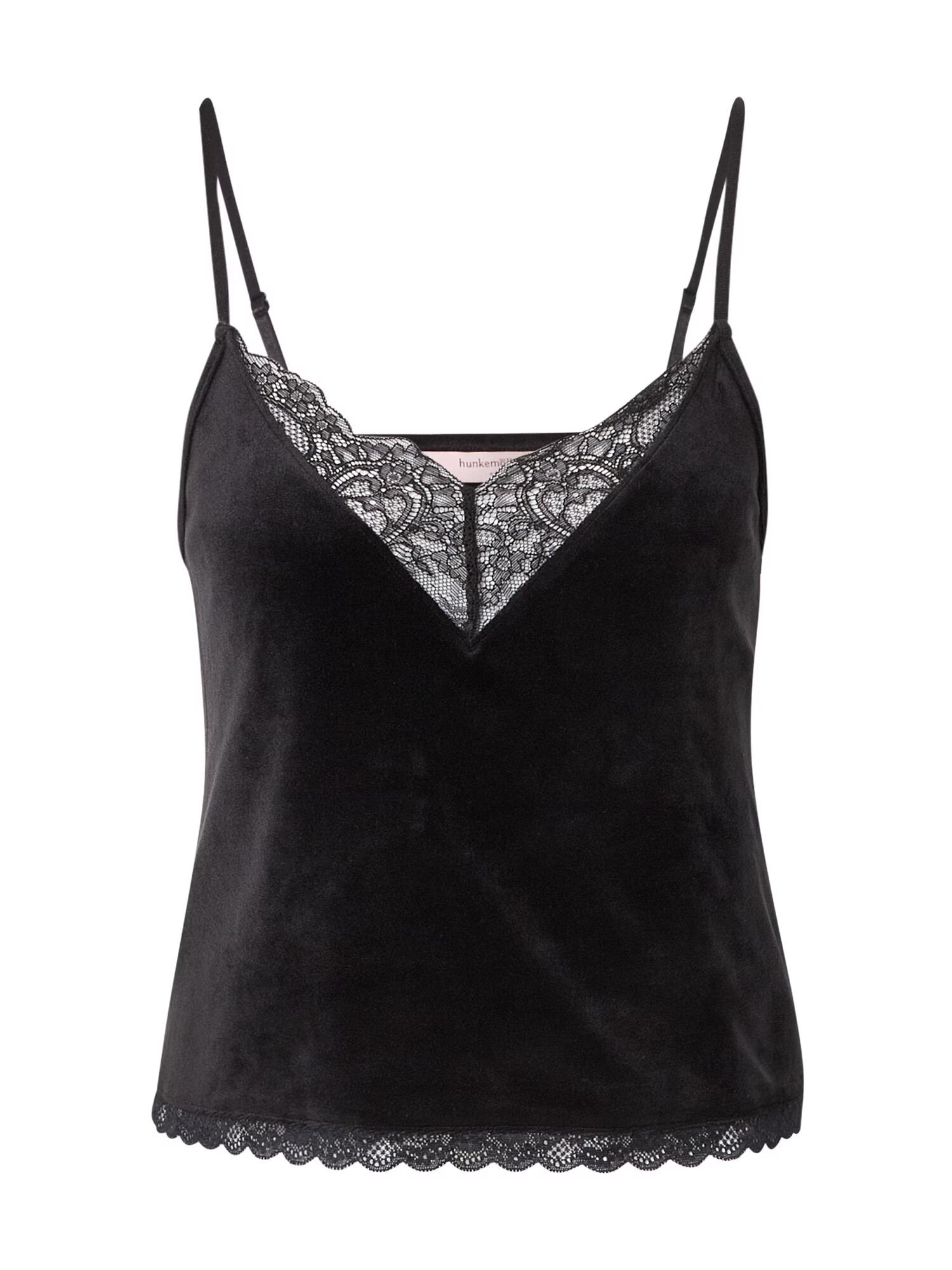 ABOUT YOU x hunkemöller Bluză de noapte 'Cami' negru - Pled.ro