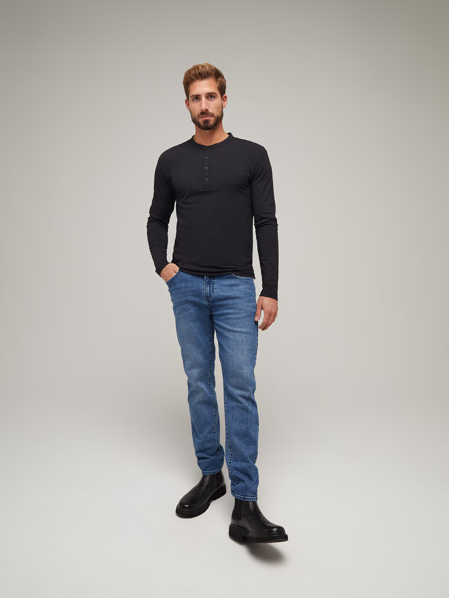 ABOUT YOU x Kevin Trapp Jeans 'Gustav' albastru denim - Pled.ro