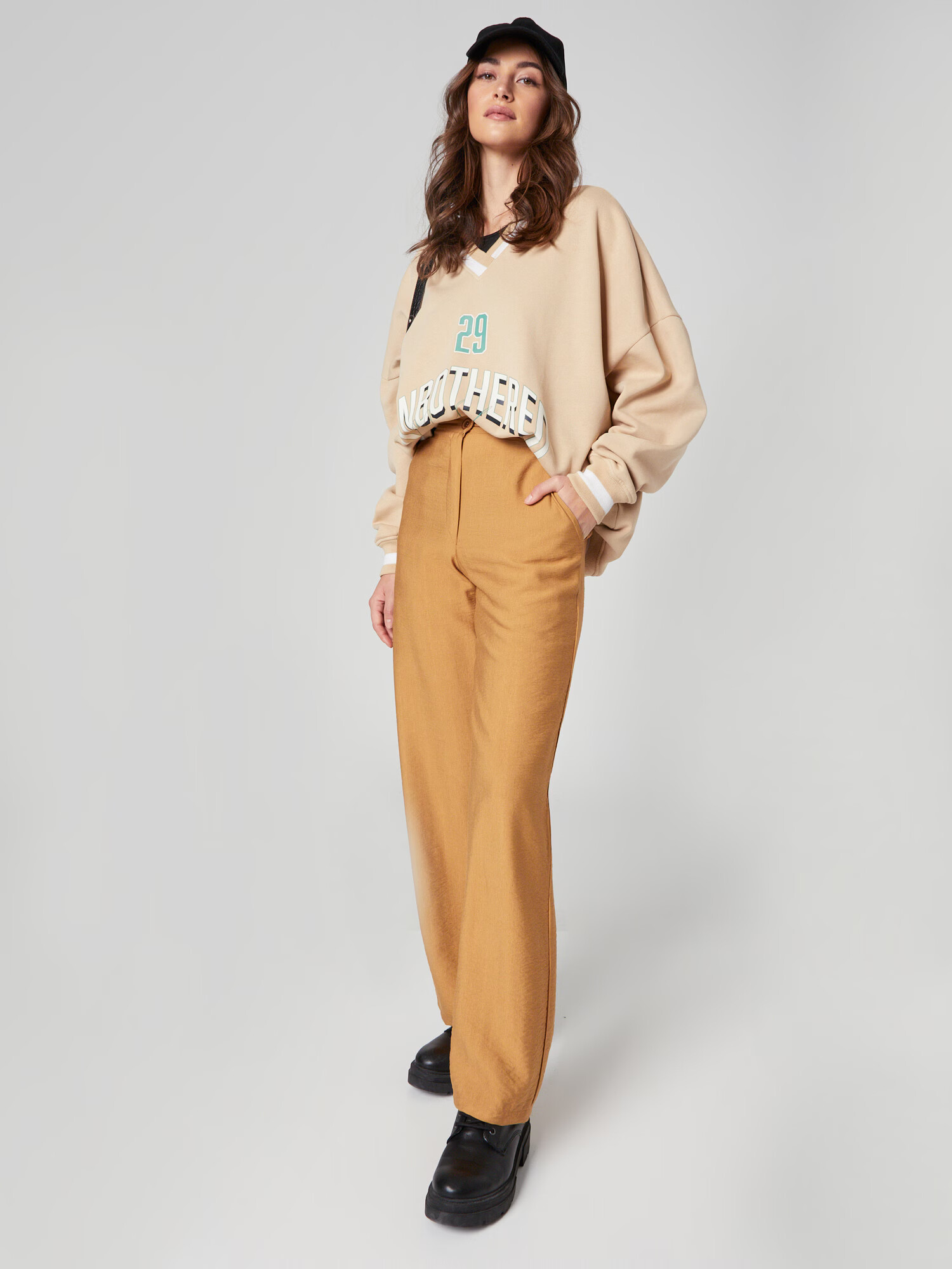 millane Pantaloni 'Merle' maro caramel - Pled.ro