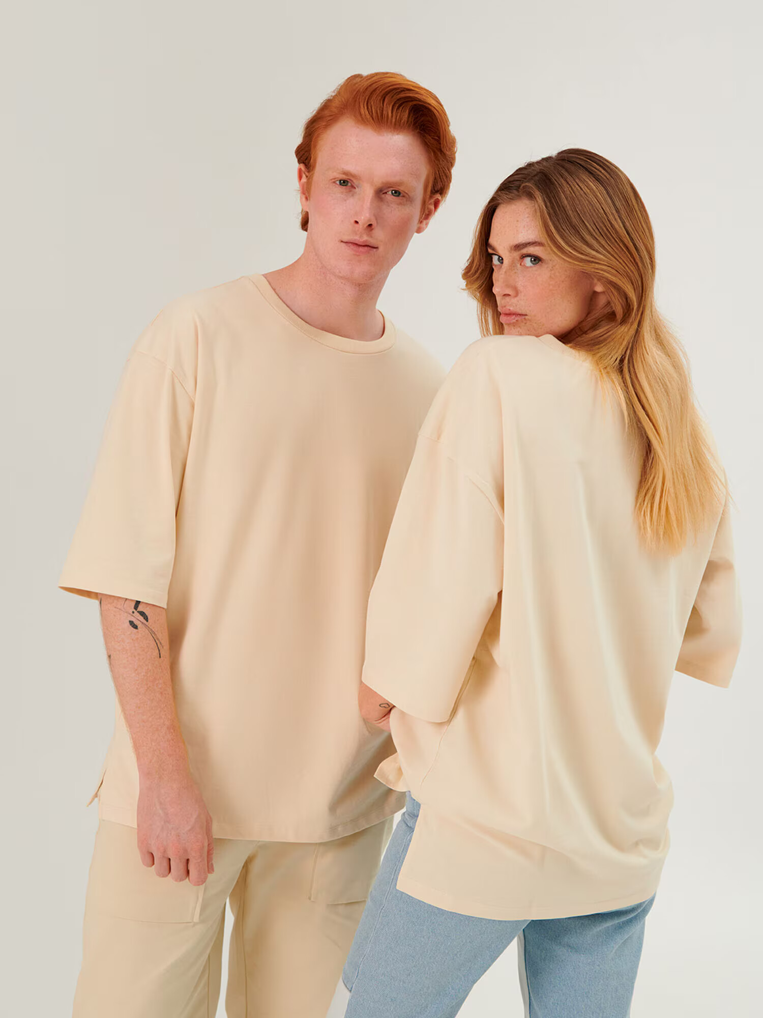 ABOUT YOU x Swalina&Linus Tricou 'Selim' bej - Pled.ro